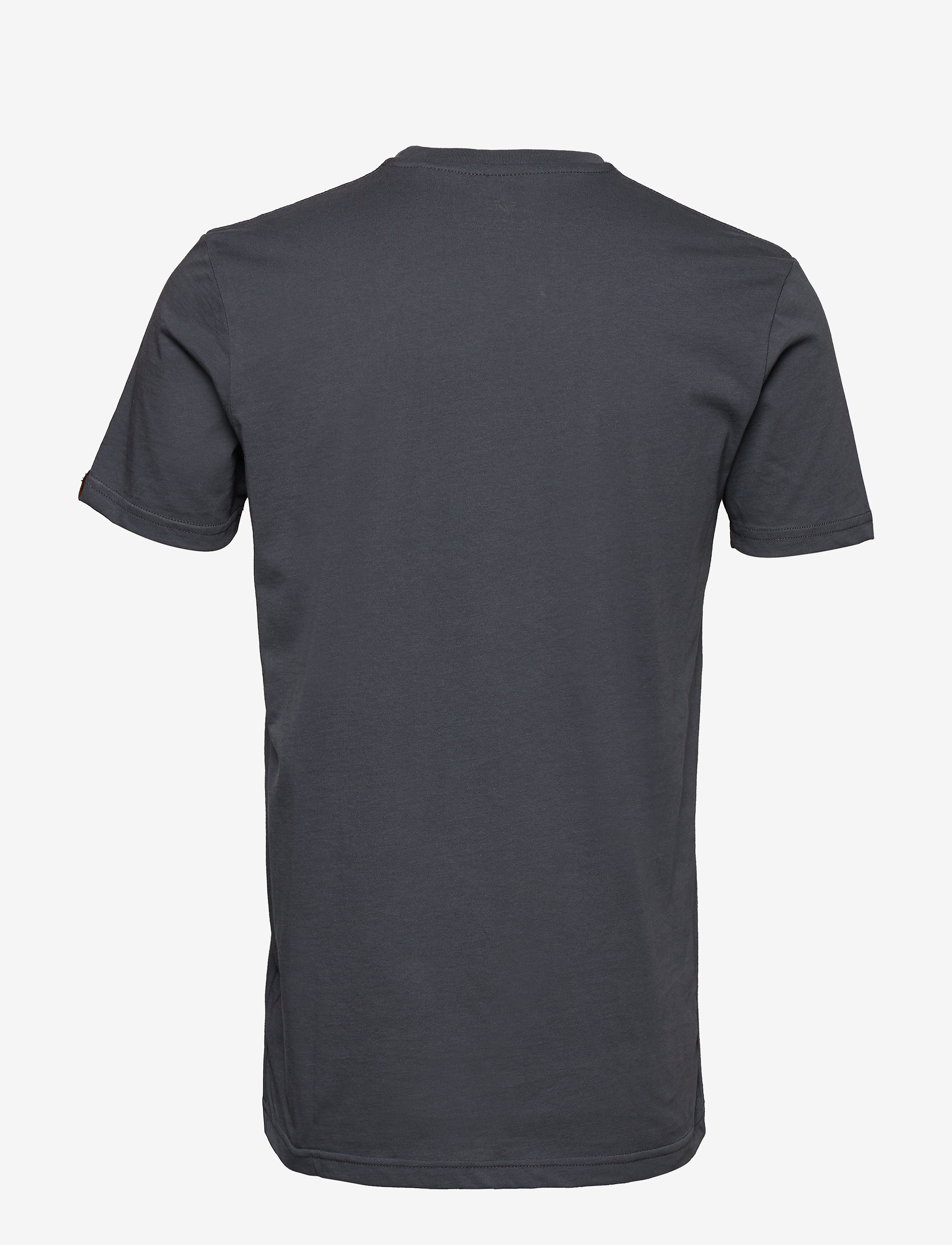Alpha Industries - Basic T Small Logo - kortärmade t-shirts - greyblack - 2