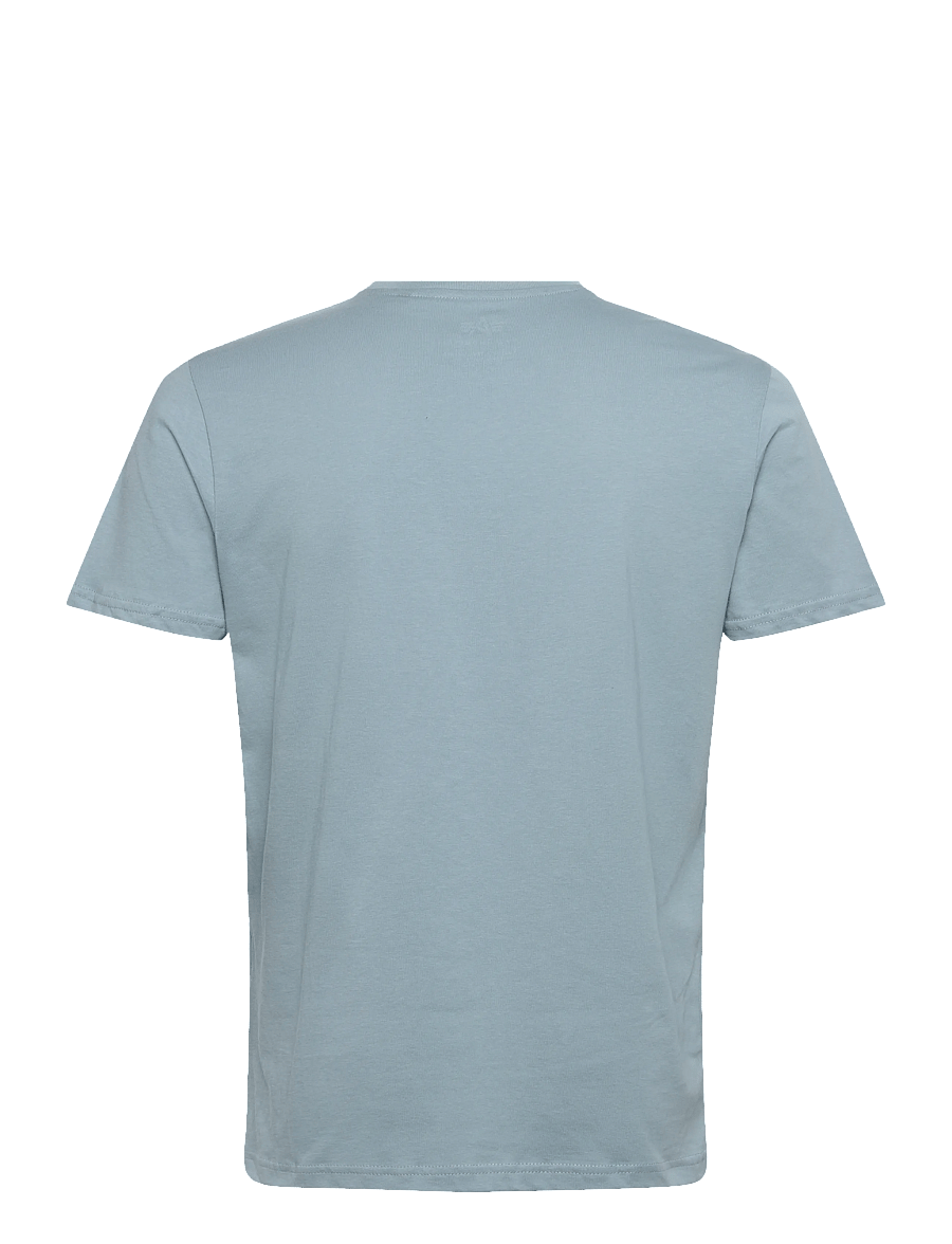 Alpha Industries - Basic T Small Logo - kortärmade t-shirts - greyblue - 2