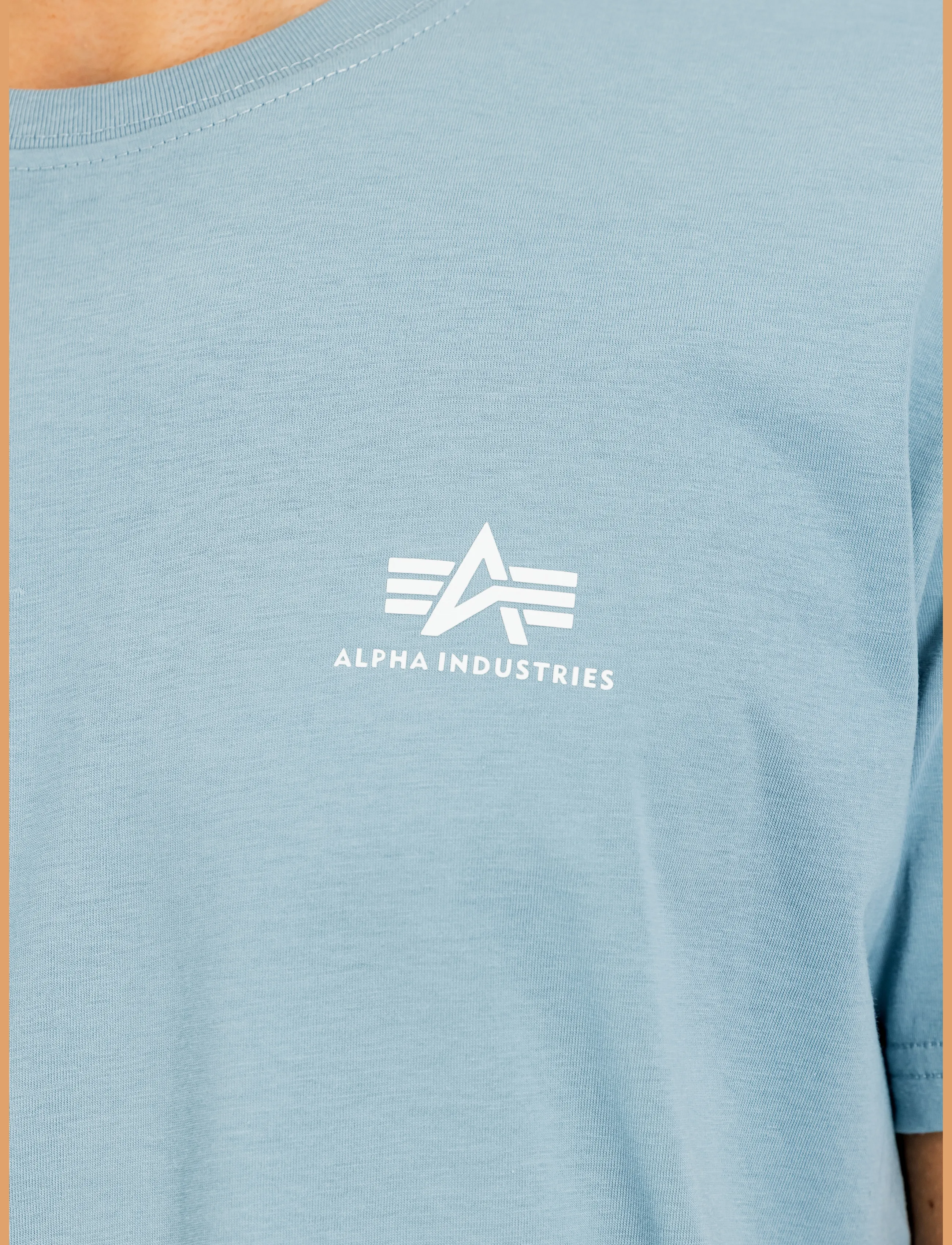 Alpha Industries - Basic T Small Logo - lägsta priserna - greyblue - 5