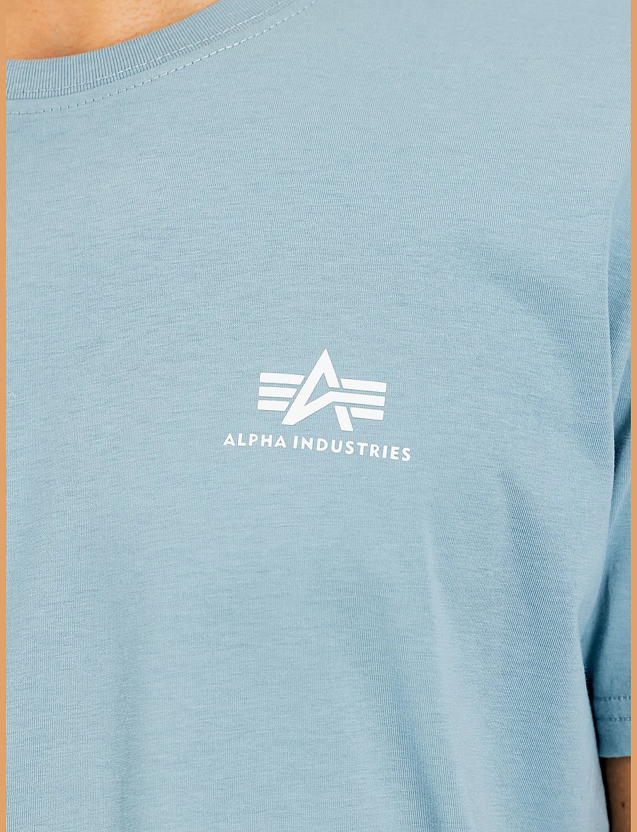 Alpha Industries - Basic T-Shirt SL - kurzärmelig - greyblue - 5