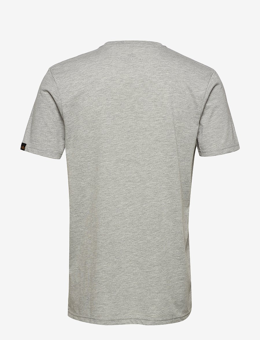 Alpha Industries - Basic T Small Logo - kortermede t-skjorter - grey heather - 1
