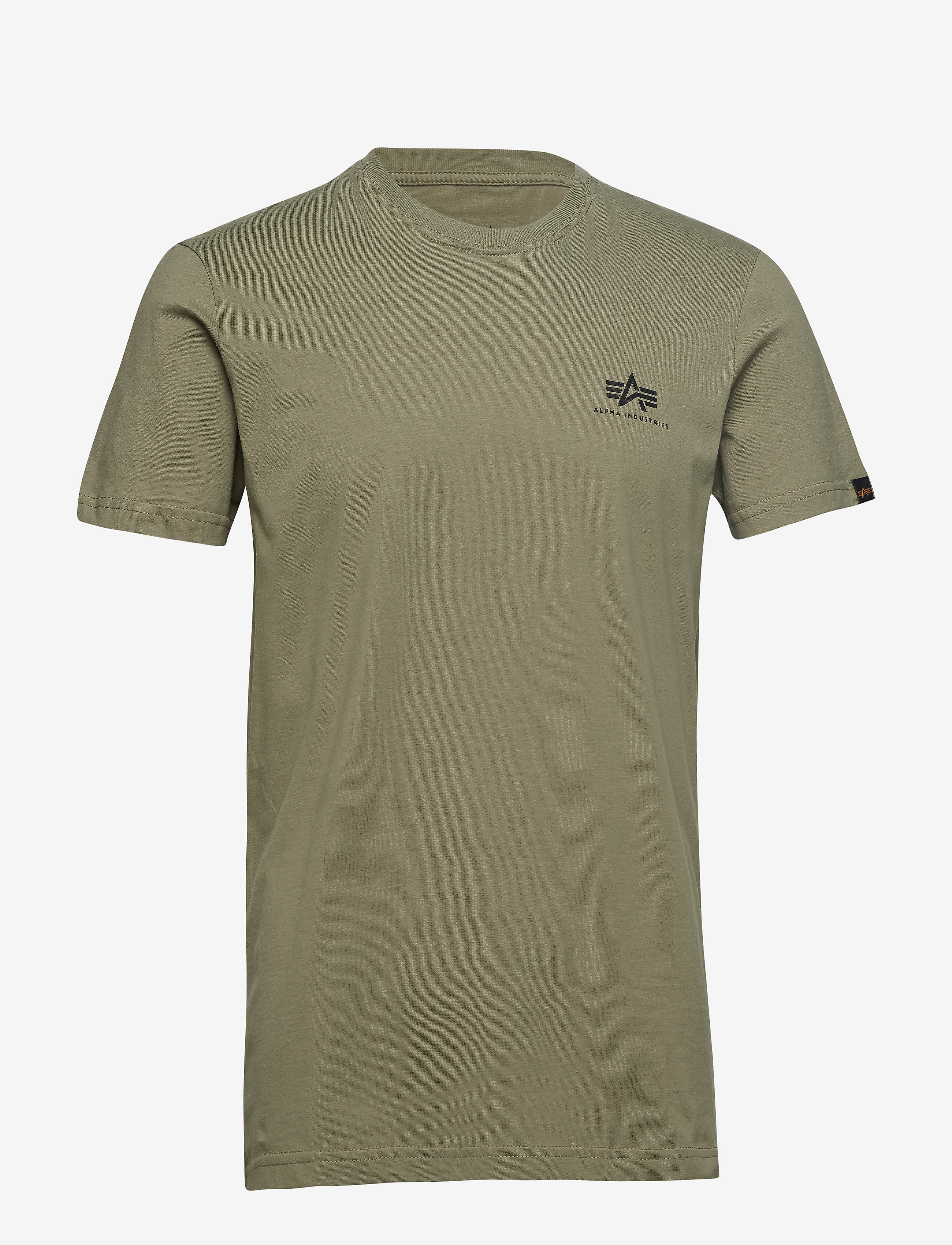 Alpha Industries Basic T-Shirt Sl, Mænd, T-shirt, Grøn, Str: S