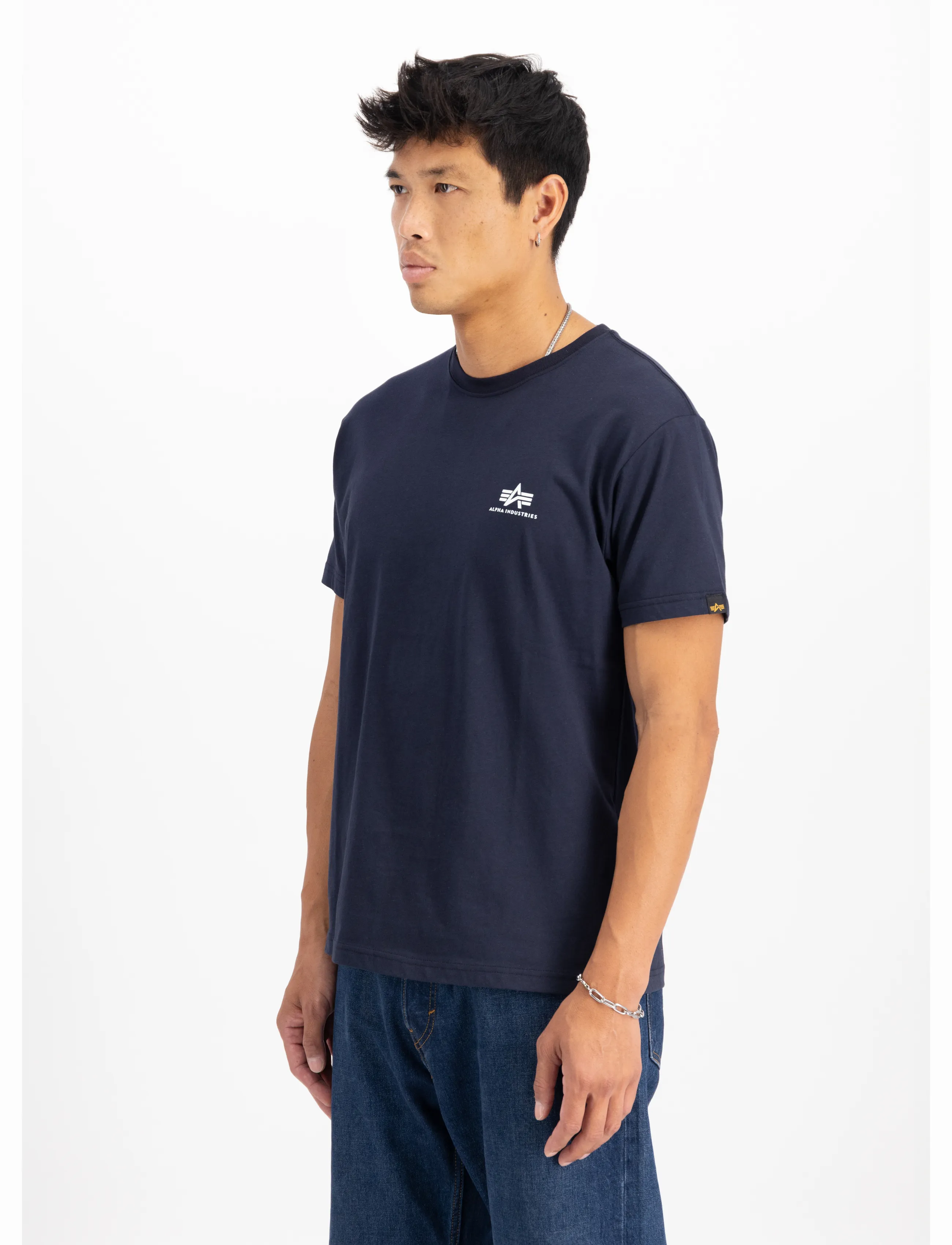 Alpha Industries Basic T-Shirt SL - T-Shirts - REP.BLUE / navy