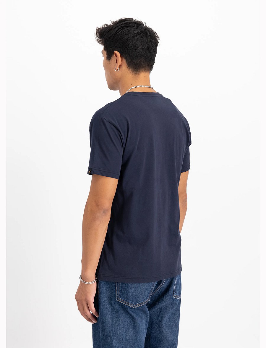 Alpha Industries - Basic T-Shirt SL - kurzärmelig - rep.blue - 3