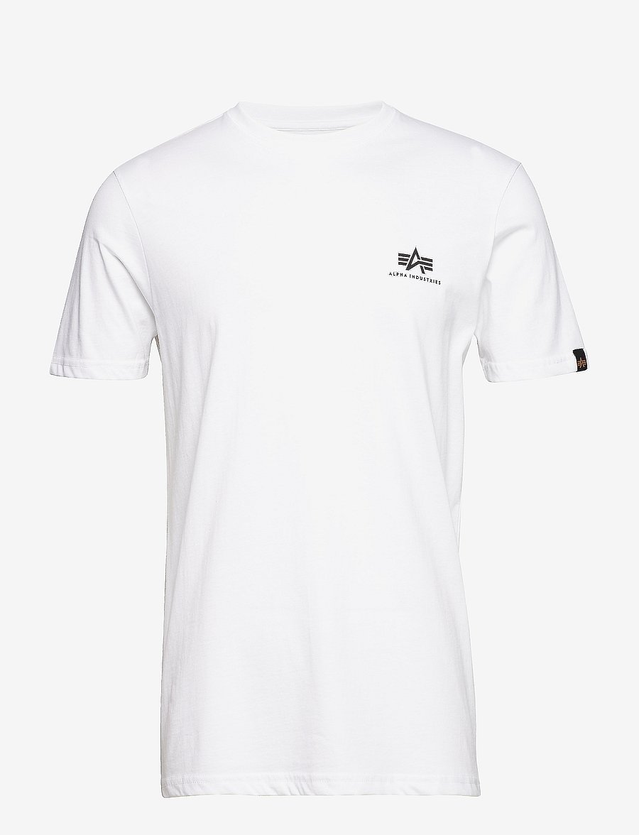 Alpha Industries - Basic T Small Logo - lühikeste varrukatega t-särgid - white - 0