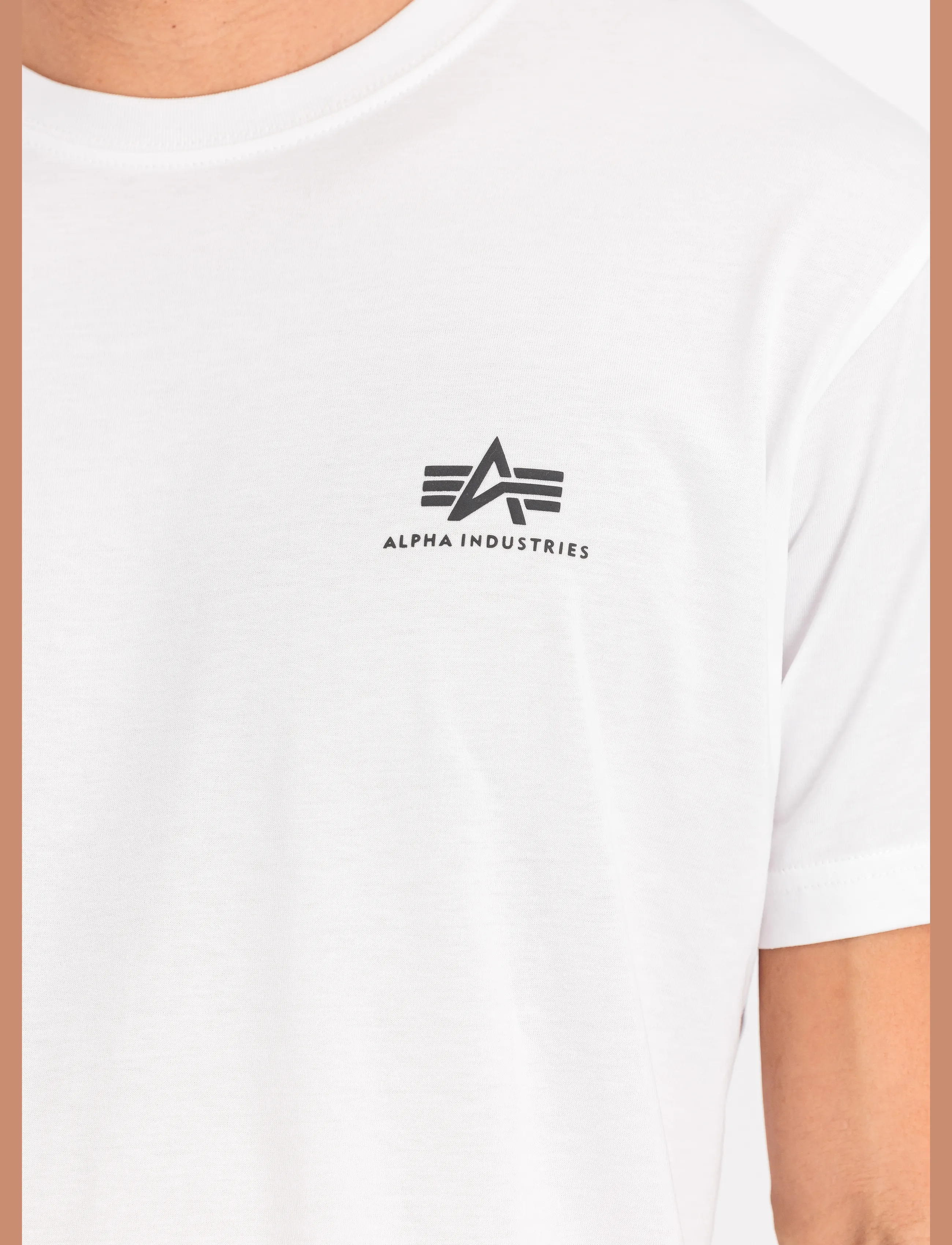 Alpha Industries - Basic T Small Logo - madalaimad hinnad - white - 4