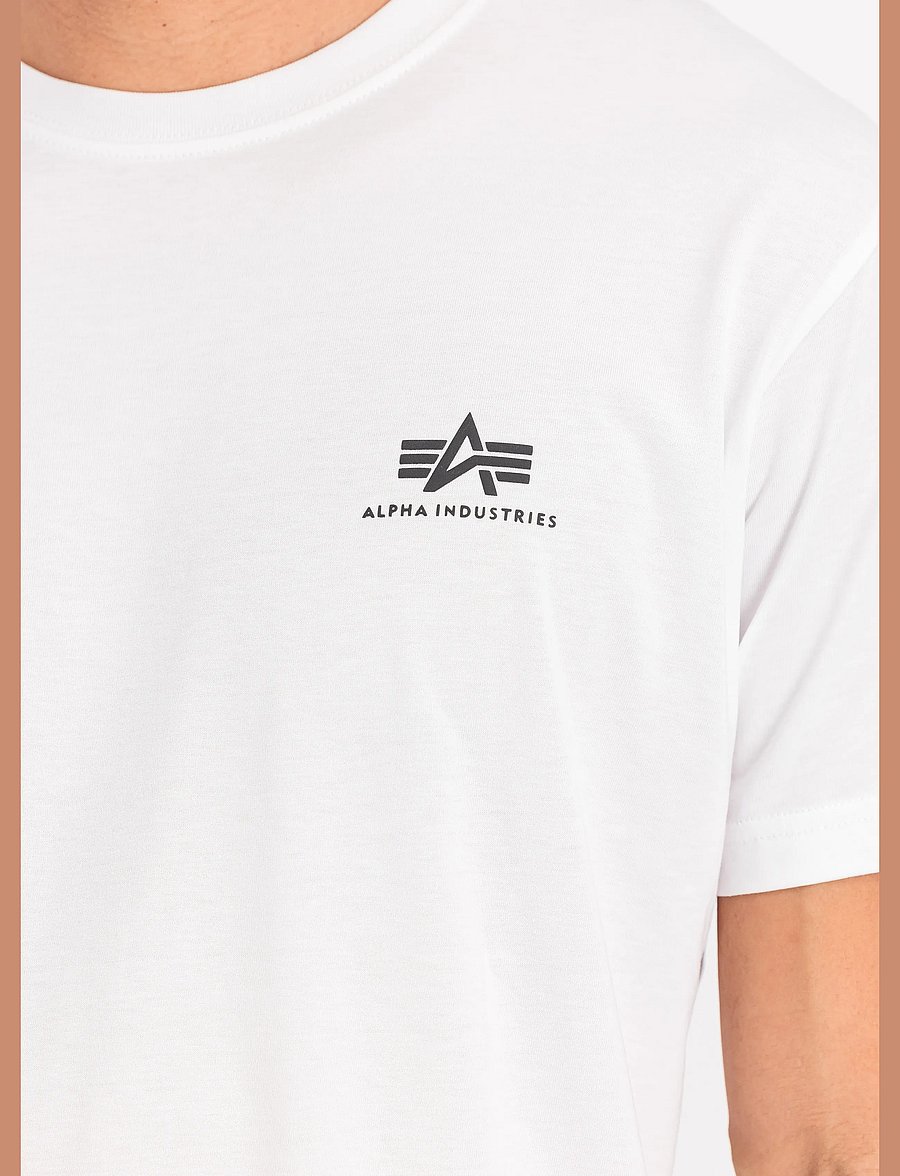 Alpha Industries - Basic T-Shirt SL - kortærmede t-shirts - white - 4