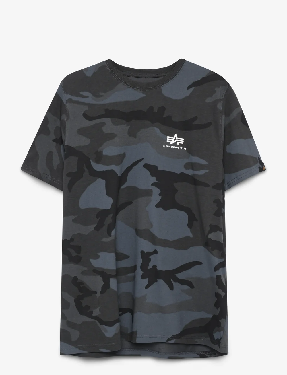 Alpha Industries - Basic T-Shirt SL Camo - kortærmede t-shirts - black camo - 1