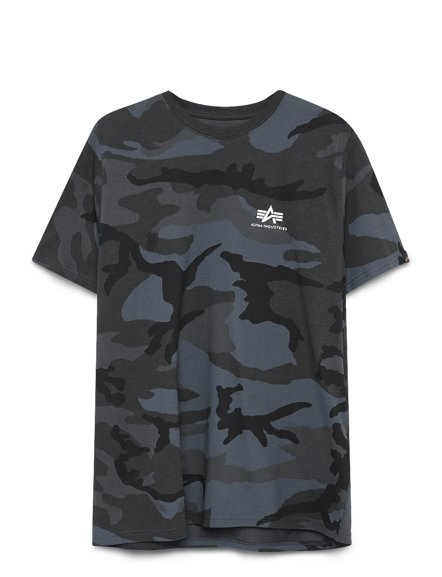 Alpha Industries - Basic T-Shirt SL Camo - kurzärmelig - black camo - 2