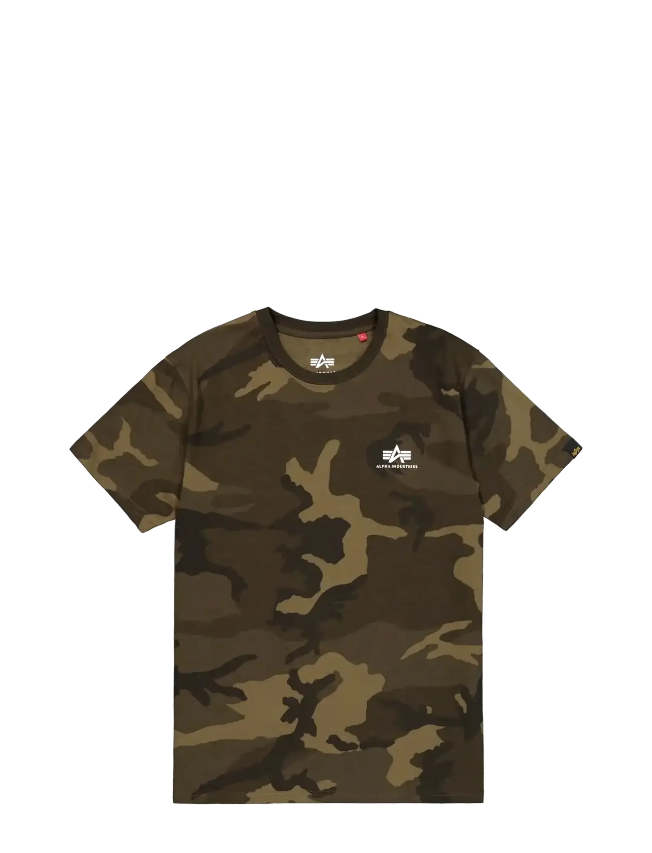 ALPHA INDUSTRIES Basic T-Shirt Sl Camo Braun - M - Herren