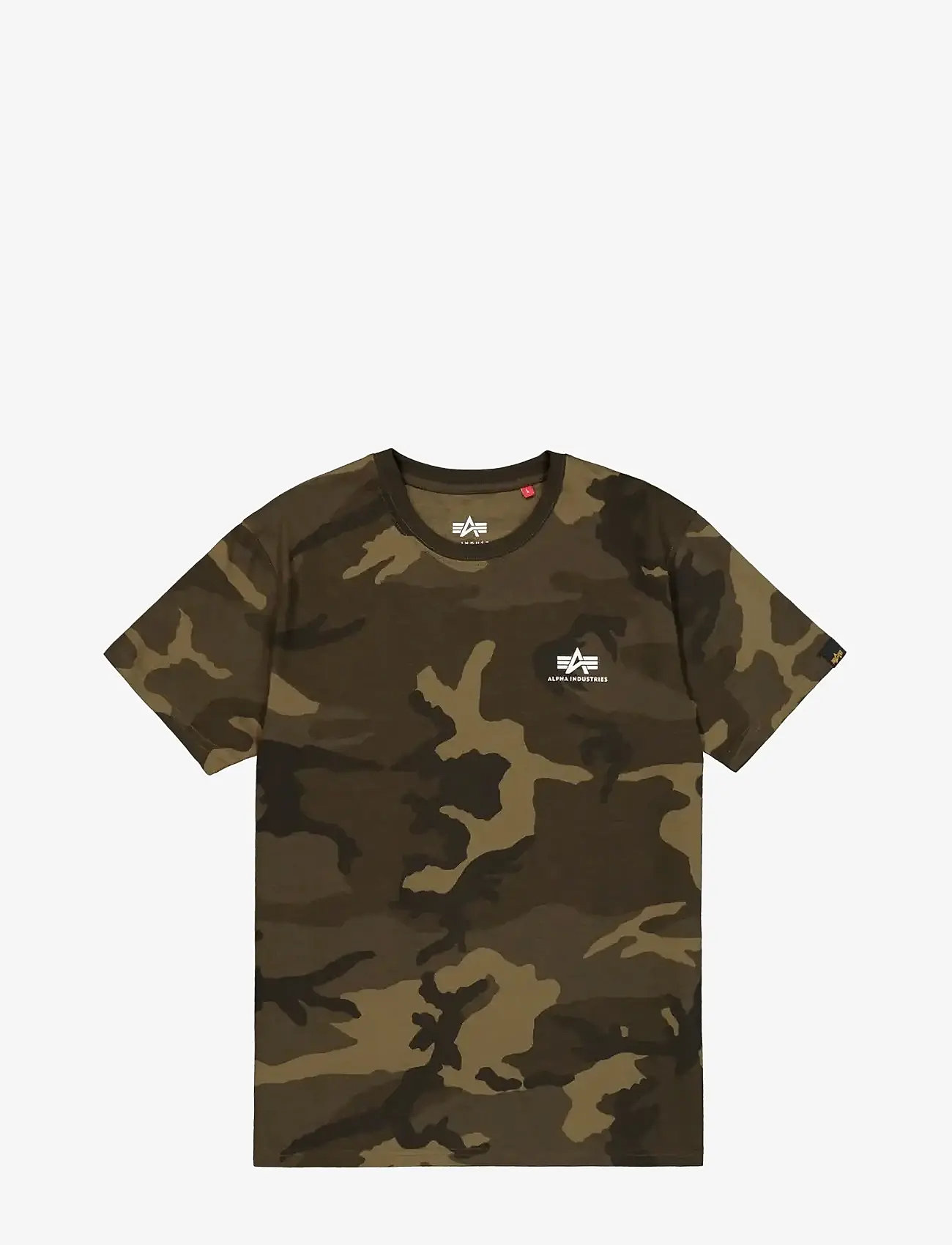 Alpha Industries - Basic T-Shirt SL Camo - autumn clothing - olive camo - 0