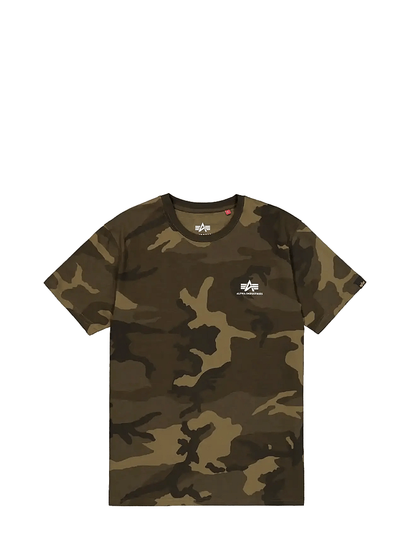 Alpha Industries - Basic T-Shirt SL Camo - kurzärmelig - olive camo - 1