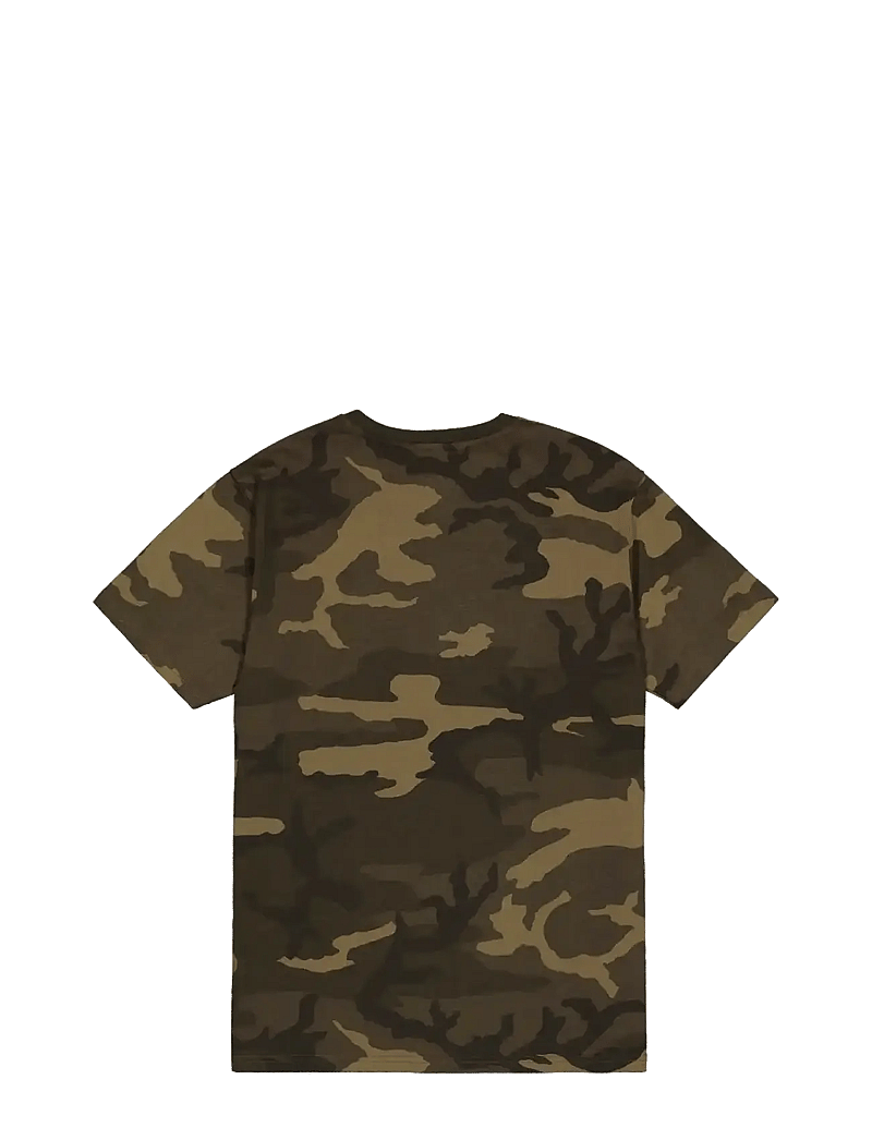 Alpha Industries - Basic T-Shirt SL Camo - kurzärmelig - olive camo - 2