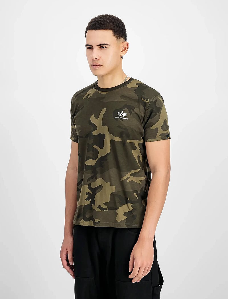 Alpha Industries - Basic T-Shirt SL Camo - kurzärmelig - olive camo - 0