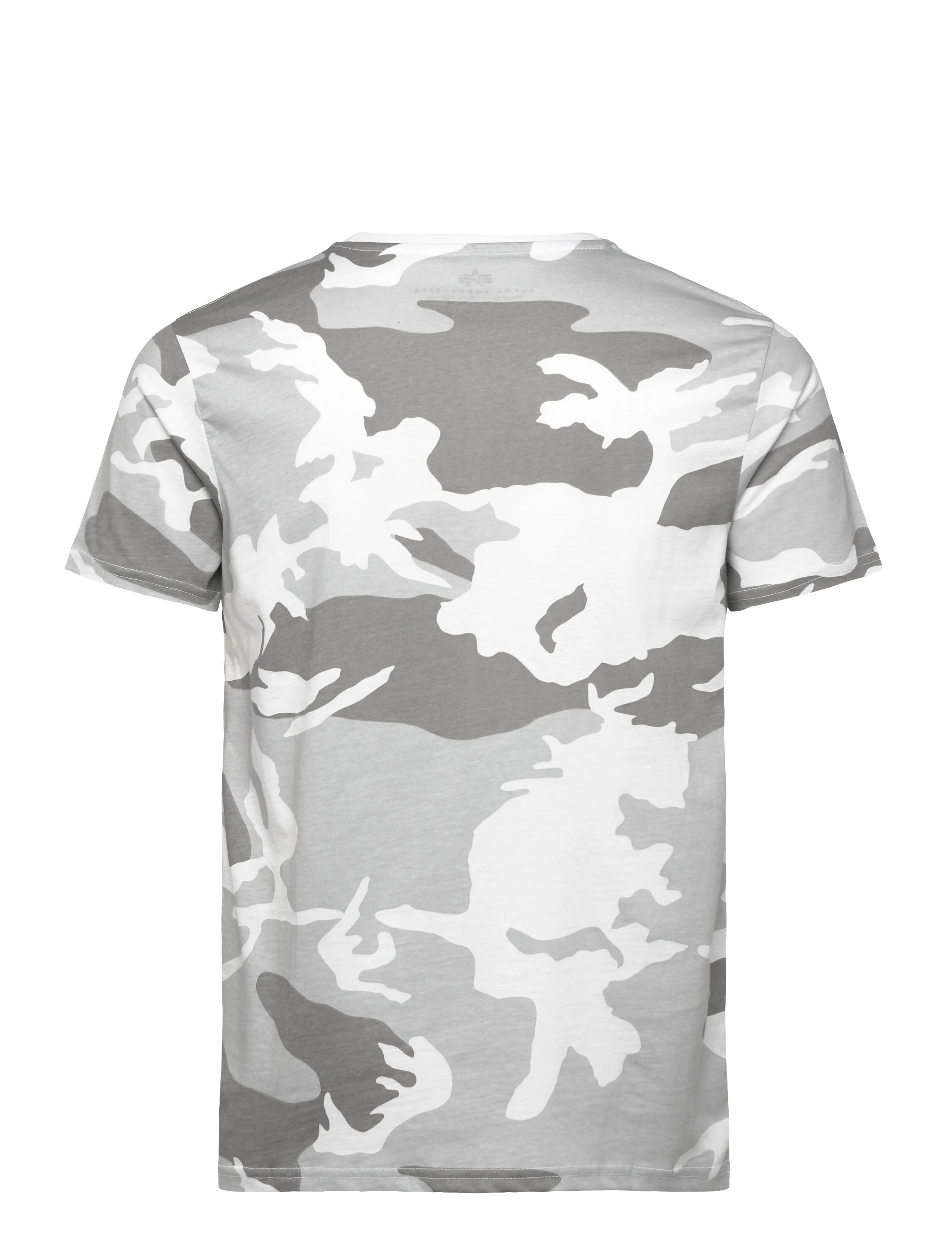 Alpha Industries - Basic T-Shirt SL Camo - short-sleeved t-shirts - white camo - 1