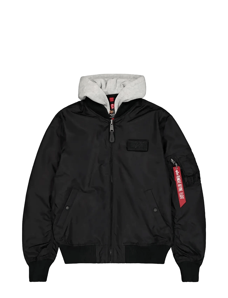 Alpha Industries - MA-1 TT Hood Light - gefütterte jacken - black - 1