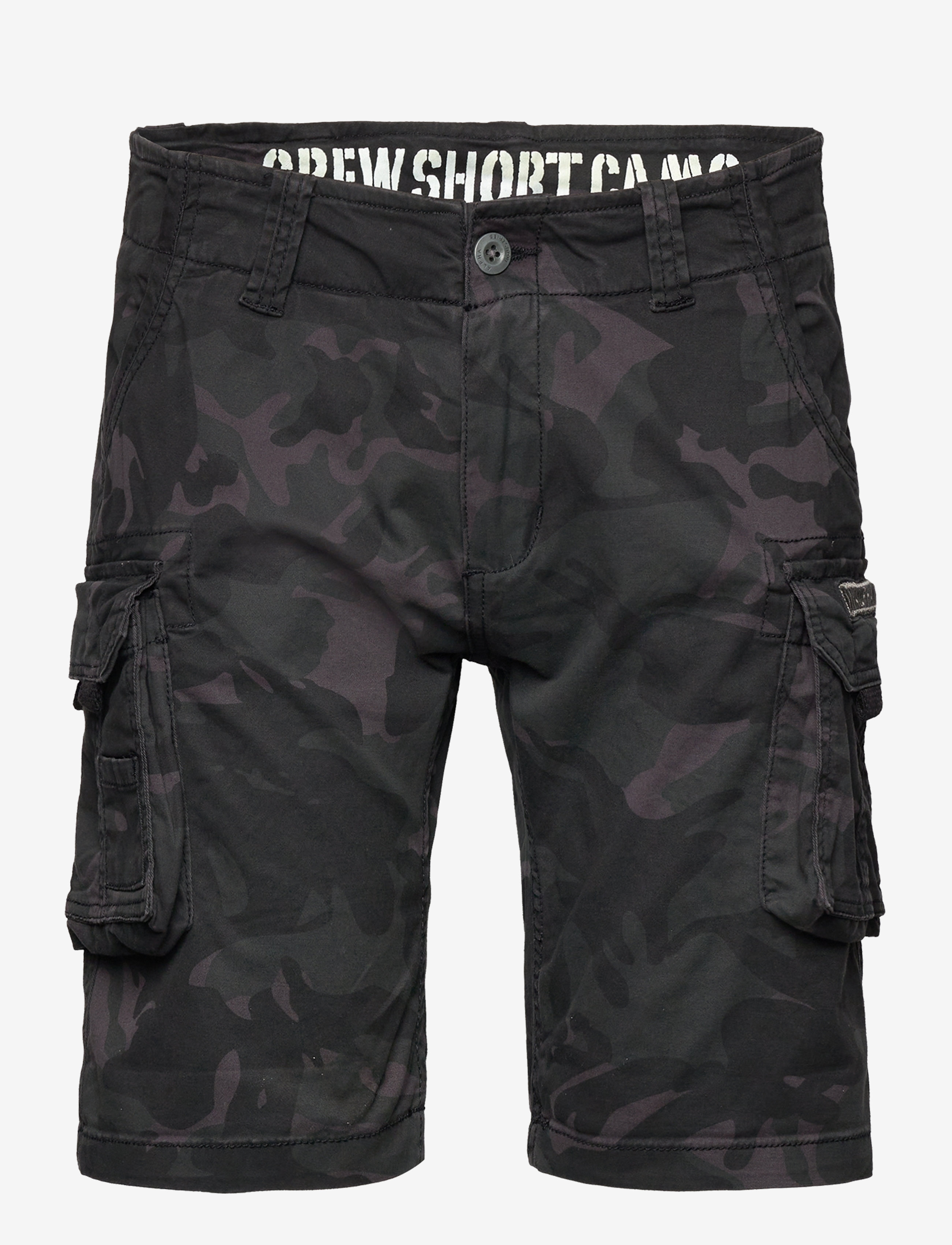 Alpha Industries Crew Short Camo - Cargo shorts - 125 / black