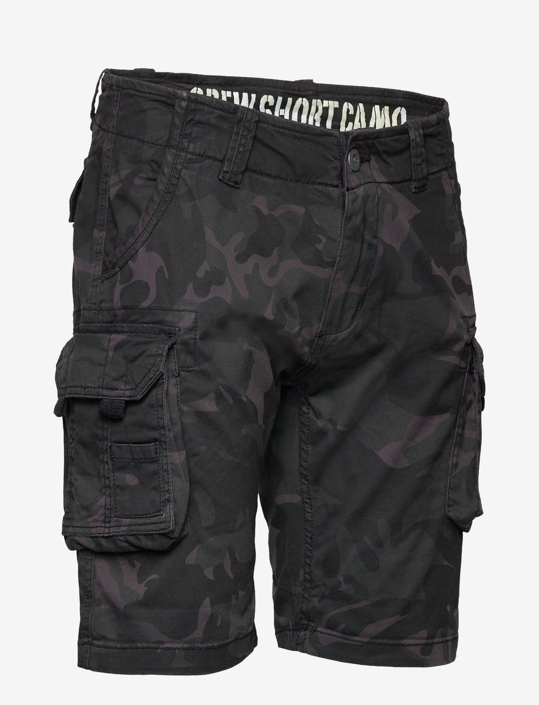Alpha Industries - Crew Short Camo - cargo stila šorti - black camo - 2
