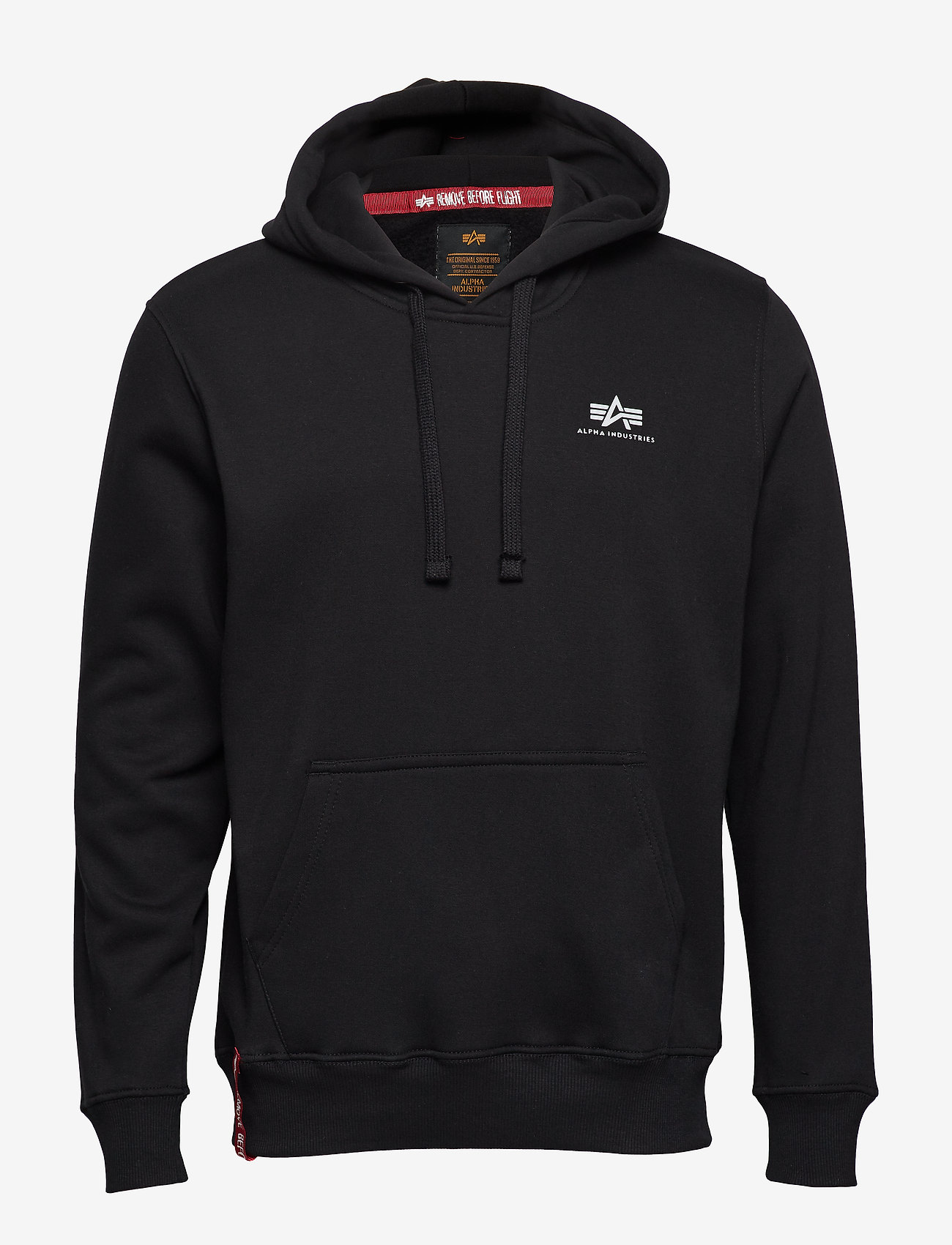 Alpha Industries - Basic Hoodie Small Logo - hoodies - black - 0