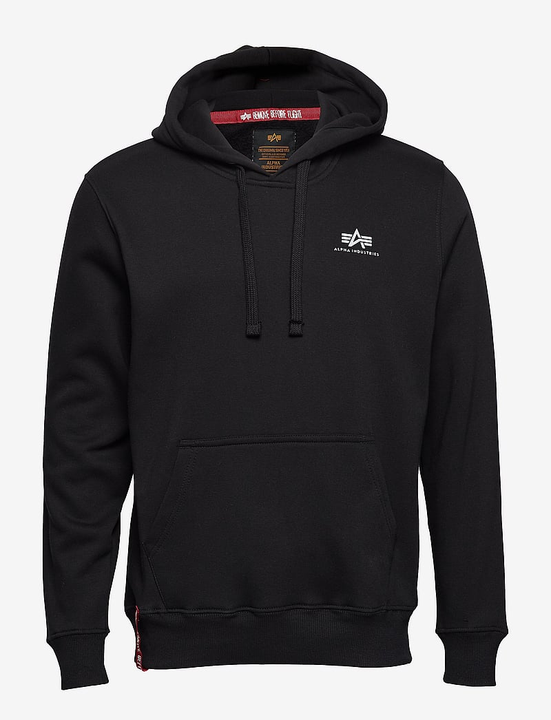 Alpha Industries - Basic Hoodie Small Logo - hoodies - black - 0