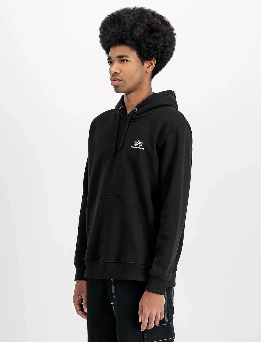 Alpha Industries - Basic Hoodie SL - sweatshirts - black - 0