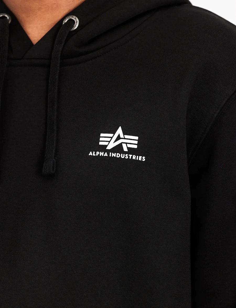 Alpha Industries - Basic Hoodie SL - sweatshirts - black - 4