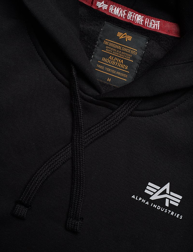 Alpha Industries - Basic Hoodie Small Logo - hoodies - black - 2