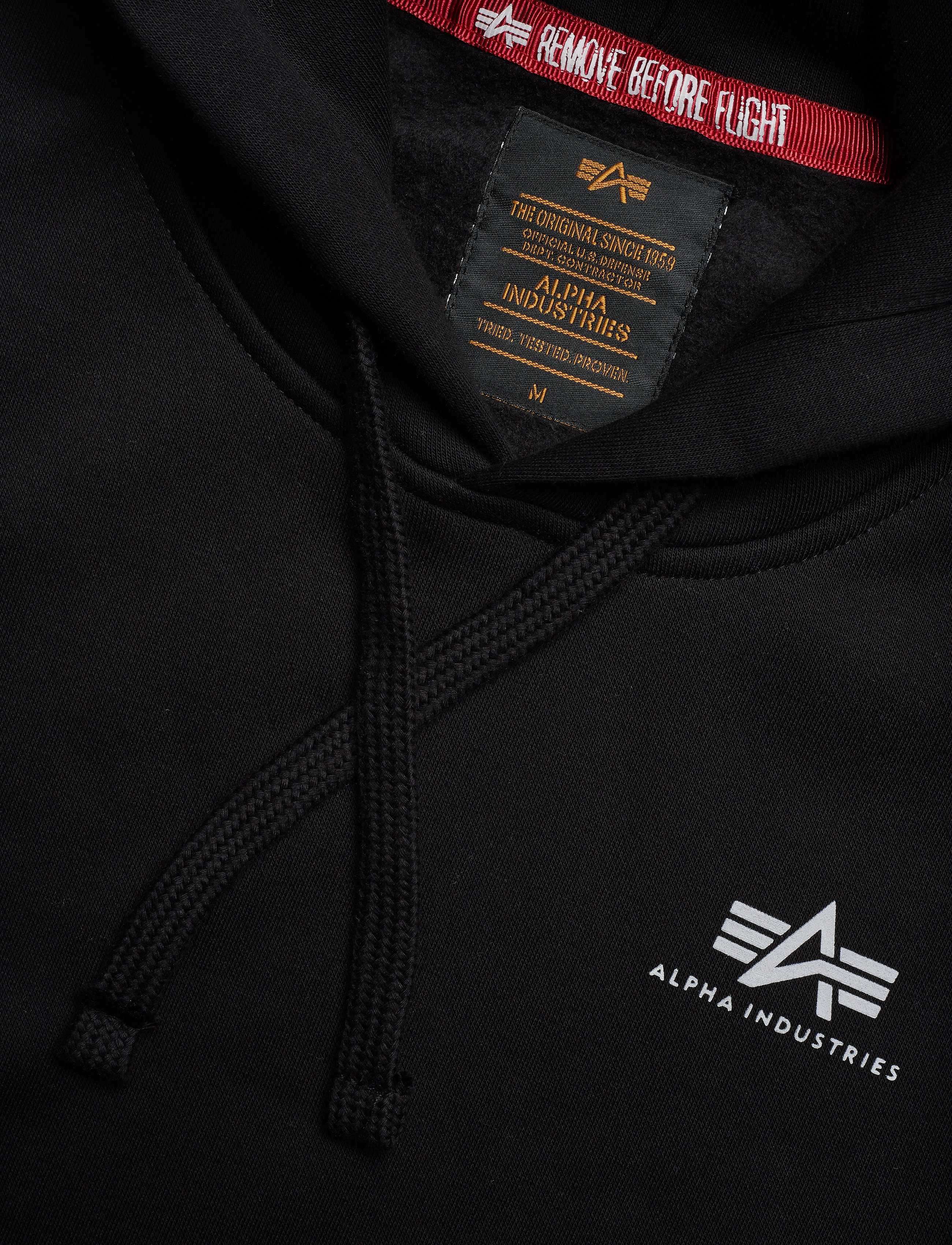 Alpha Industries - Basic Hoodie Small Logo - hettupeysur - black - 5