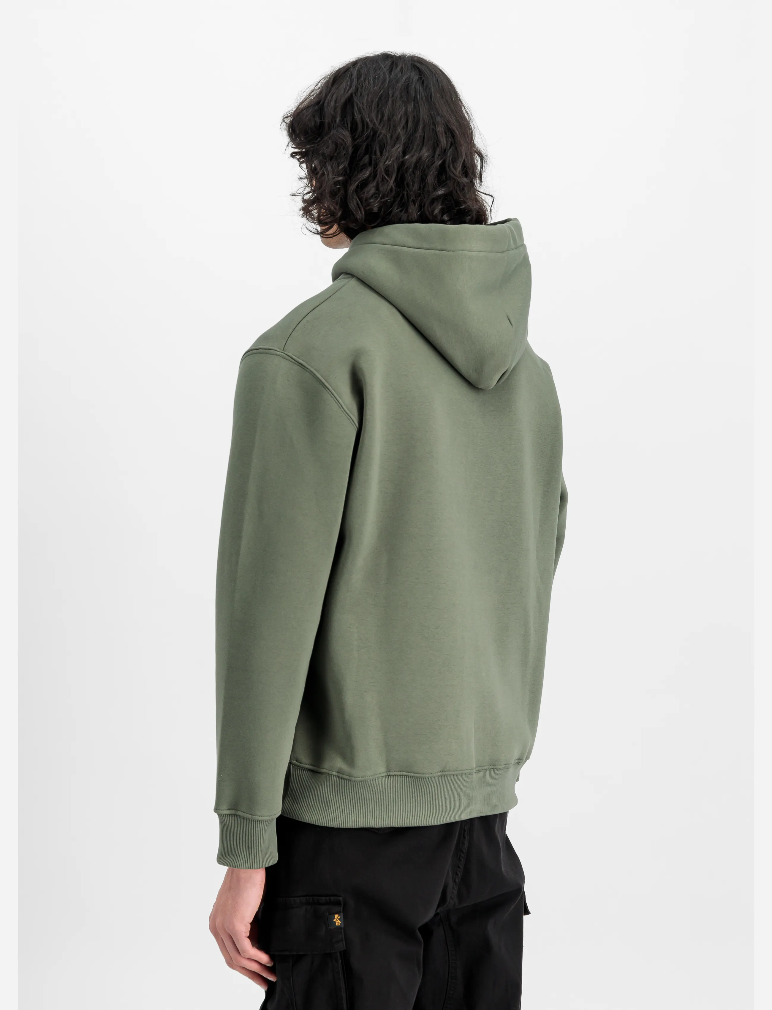 Alpha Industries - Basic Hoodie SL - kapuutsiga dressipluusid - dark olive - 3