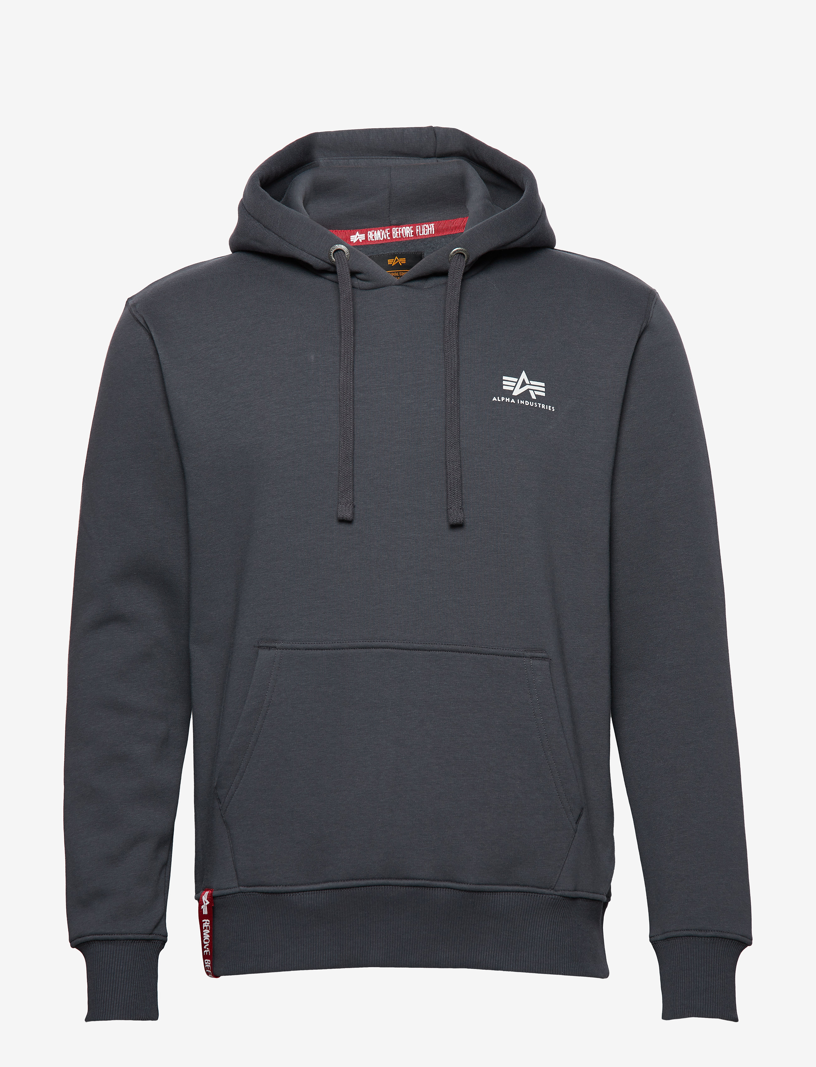 Basic Hoodie SL - GREYBLACK