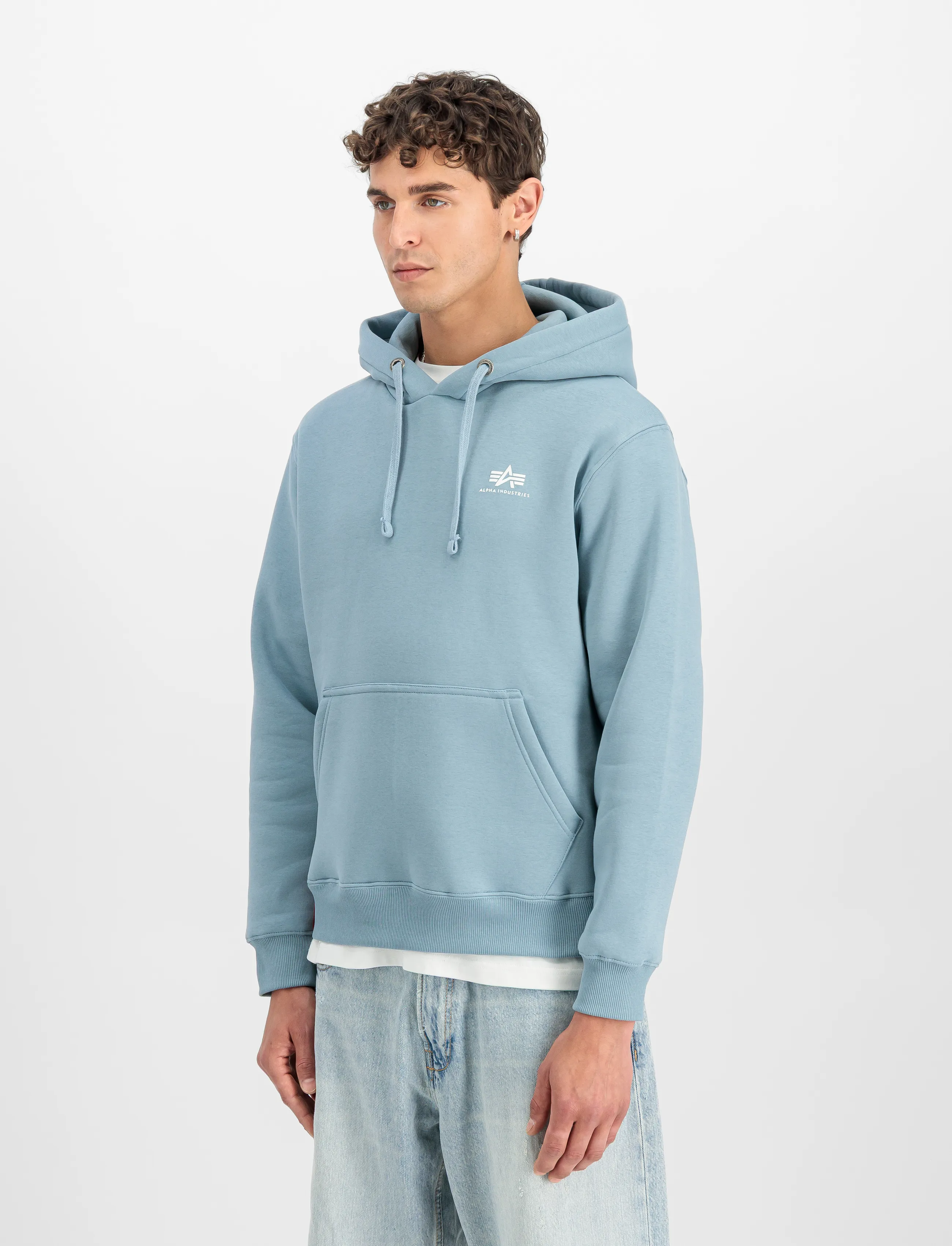 Alpha Industries Basic Hoodie SL - Dressipluusid ja pusad - GREYBLUE / blue