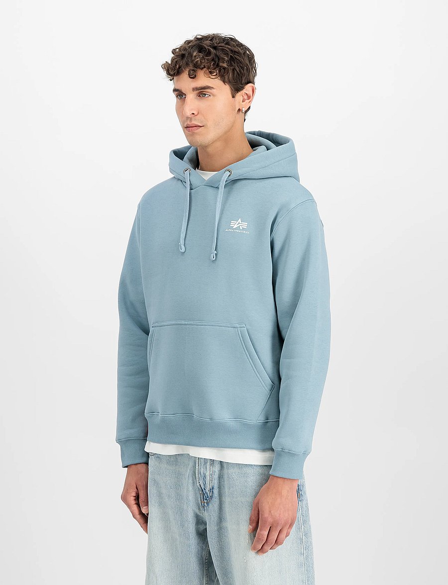 Alpha Industries - Basic Hoodie SL - sweatshirts - greyblue - 0