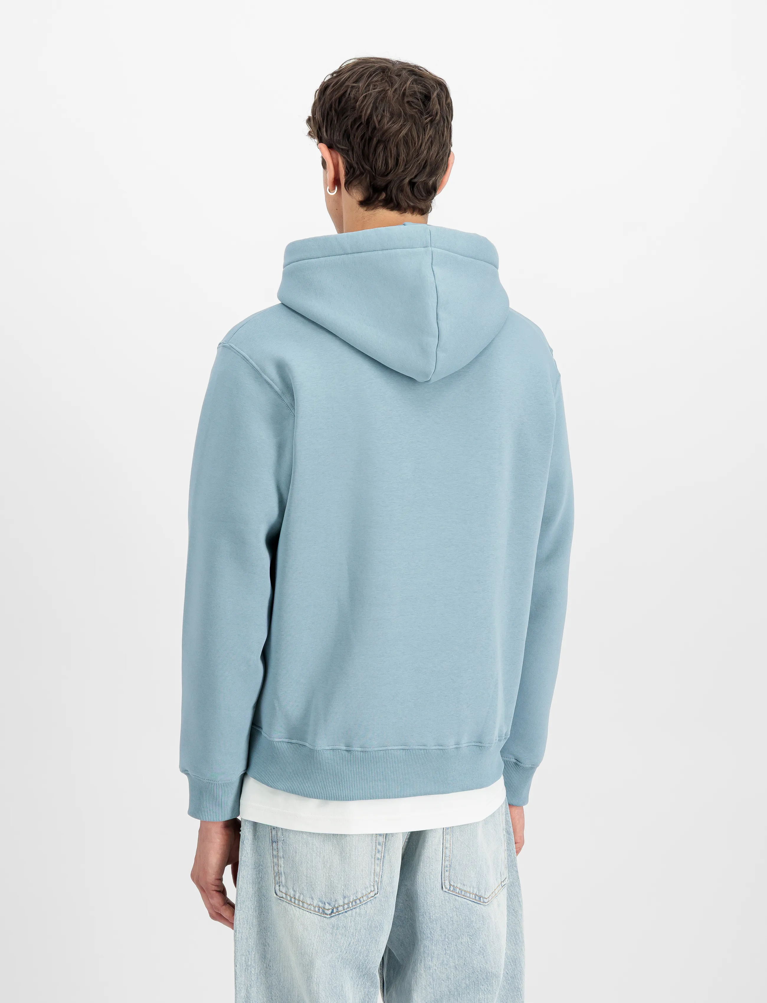 Alpha Industries - Basic Hoodie SL - kapuutsiga dressipluusid - greyblue - 3