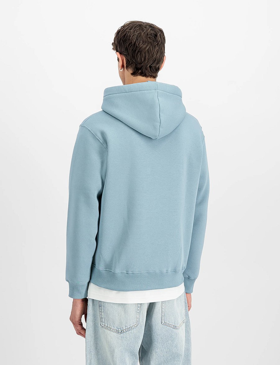 Alpha Industries - Basic Hoodie SL - sweatshirts - greyblue - 3
