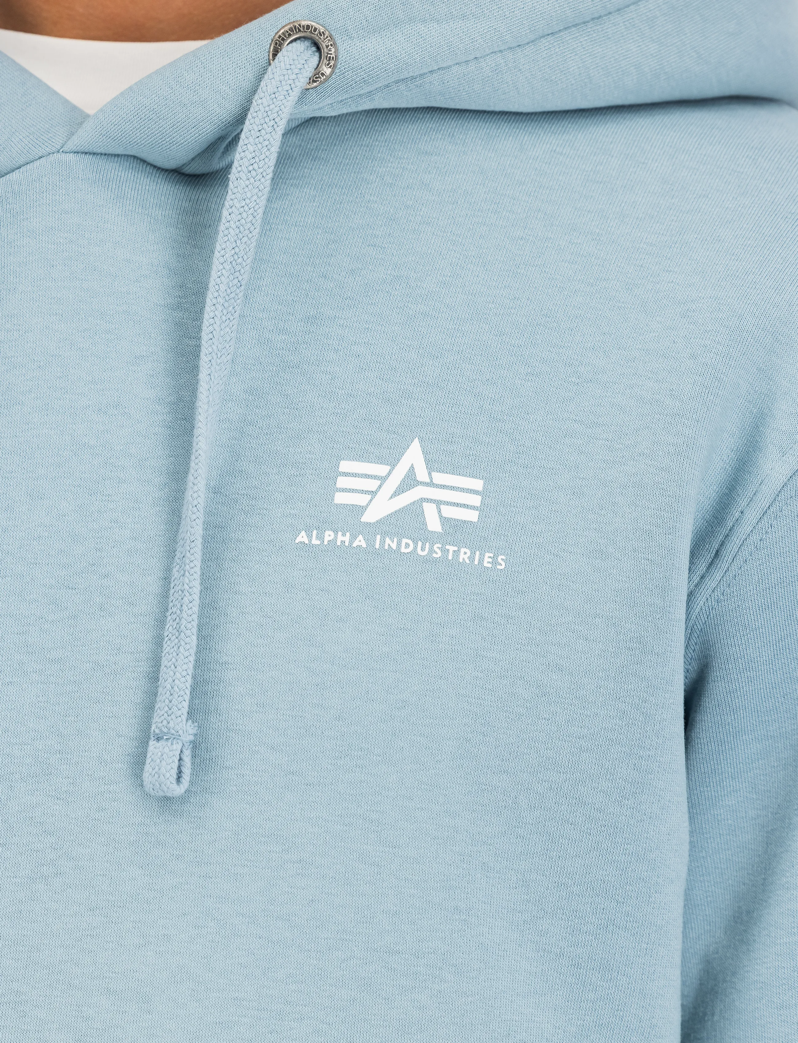 Alpha Industries - Basic Hoodie SL - kapuutsiga dressipluusid - greyblue - 4