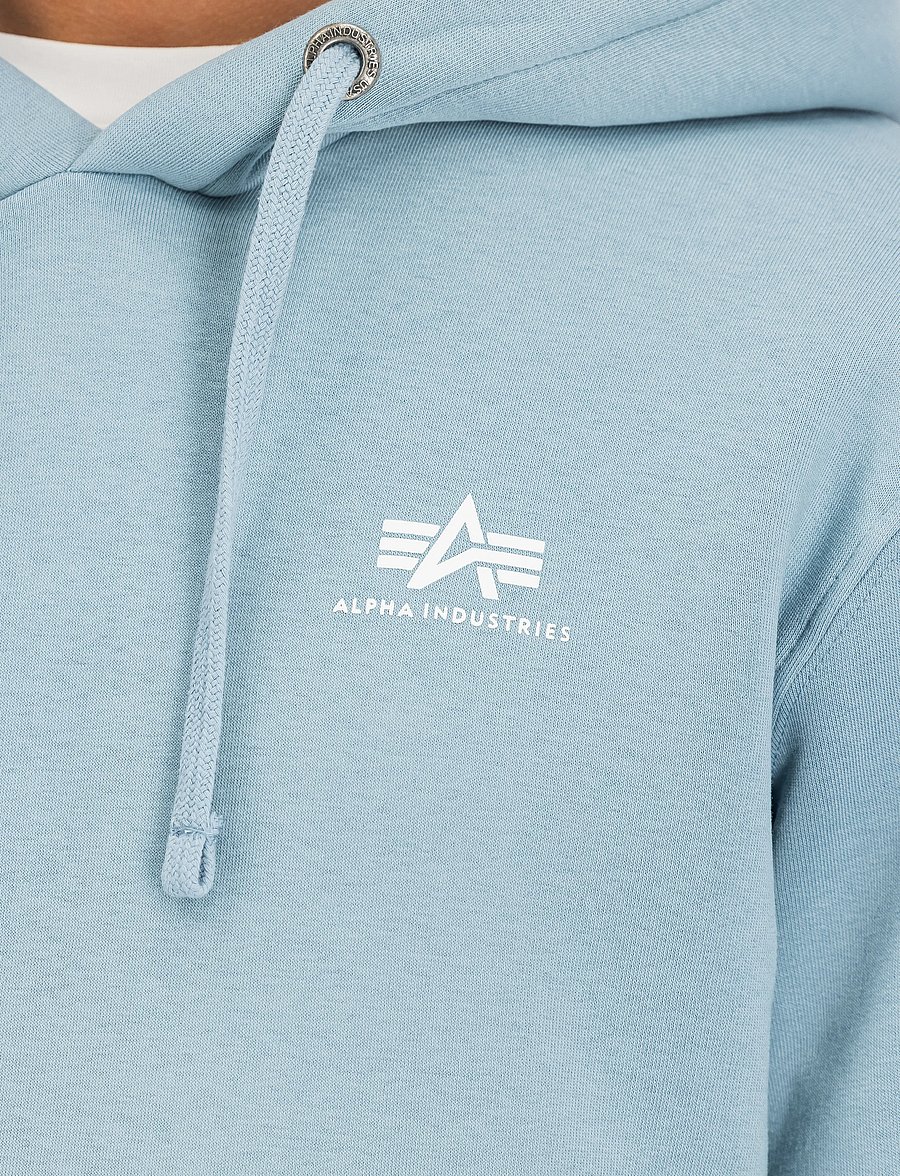 Alpha Industries - Basic Hoodie SL - sweatshirts - greyblue - 4