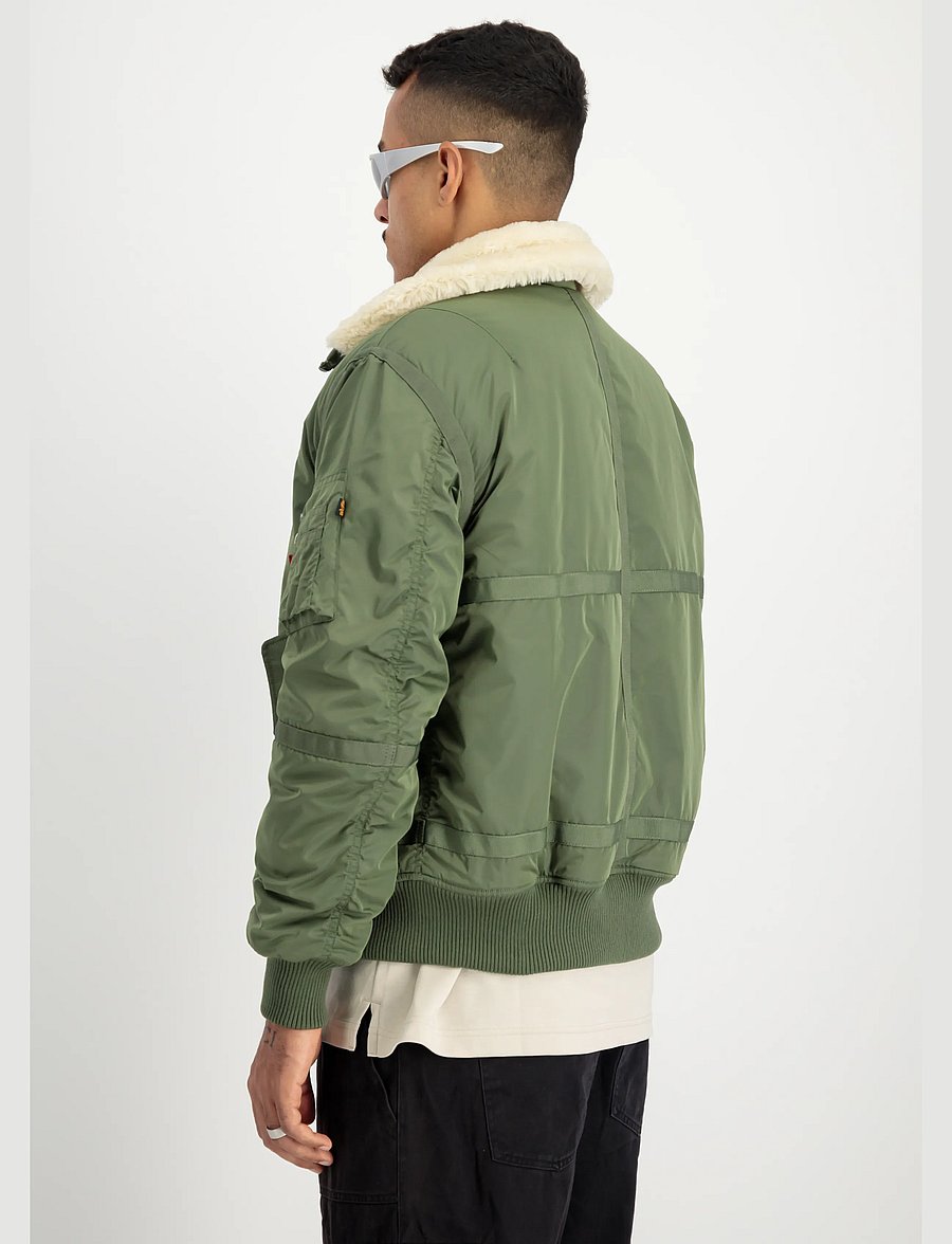 Alpha Industries - B-15 III TT Two Tone - fall jackets - sage-green - 3