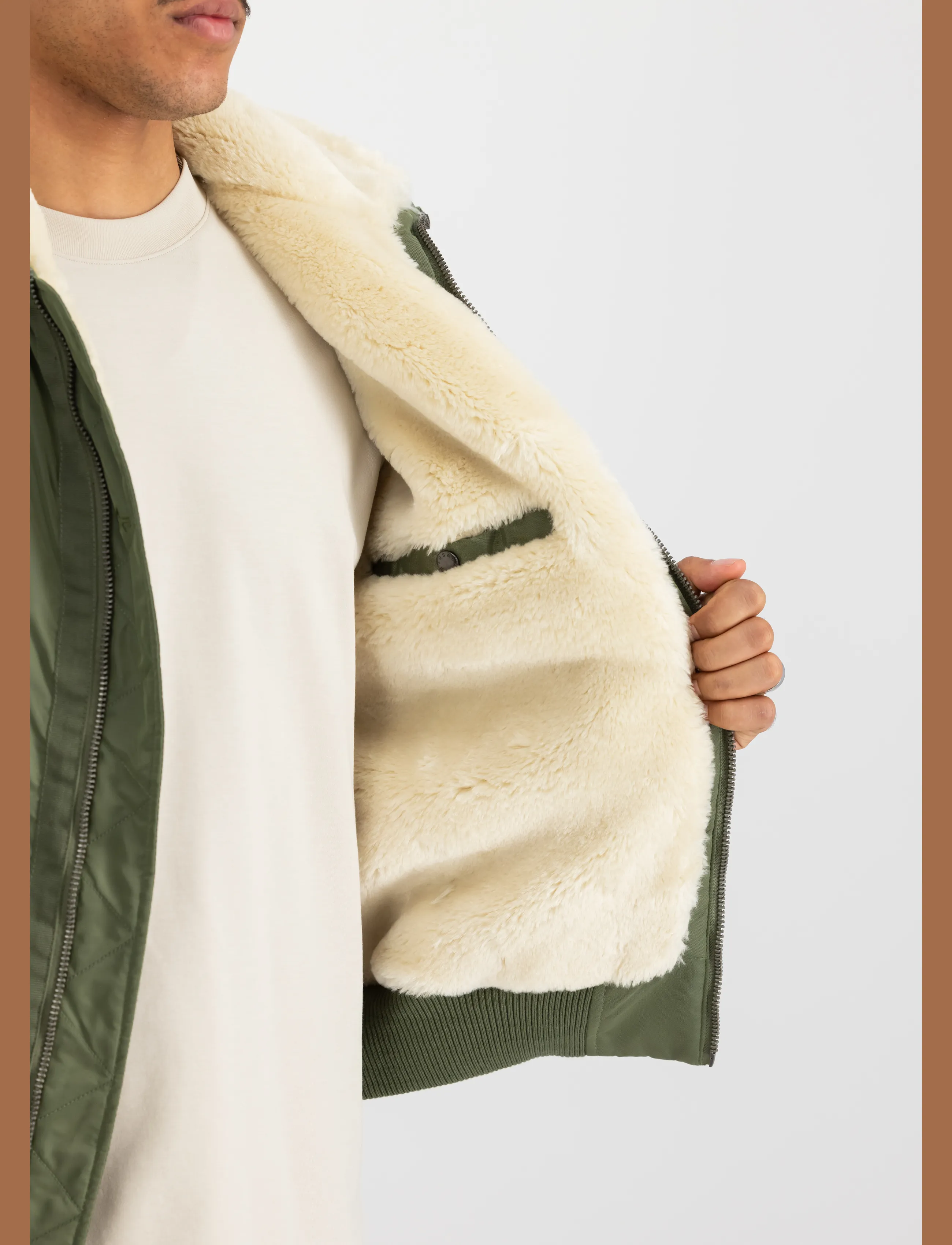 Alpha Industries - B-15 III TT Two Tone - fall jackets - sage-green - 4