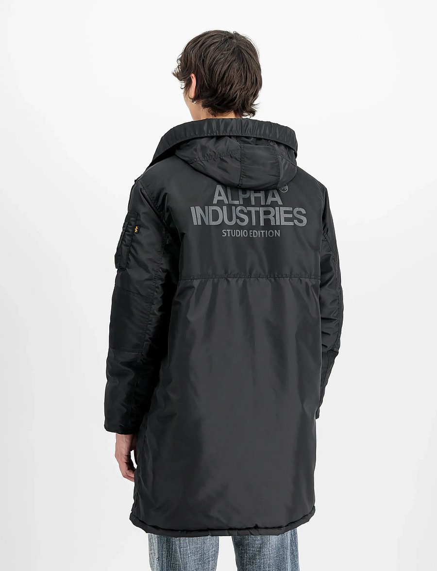 Alpha Industries - Studio Field Parka - parki - black - 3