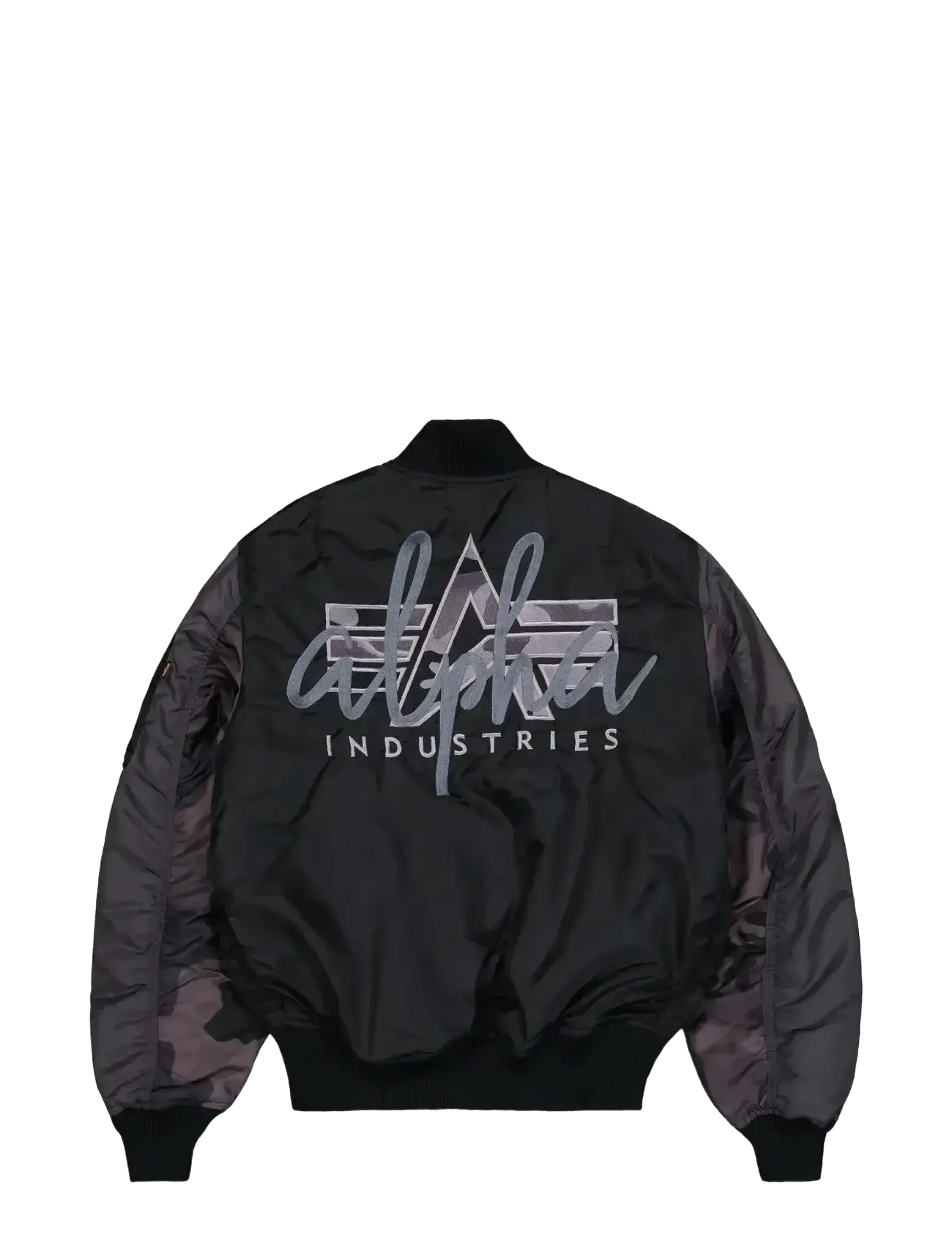 Alpha Industries - MA-1 Camo Back Embroidery - kevadjoped - black - 2