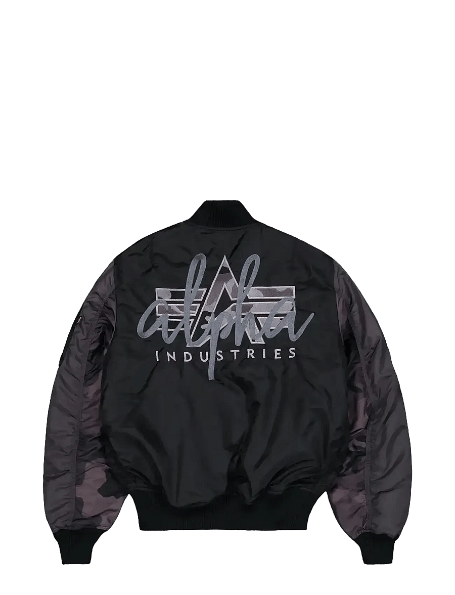 Alpha Industries - MA-1 Camo Back Embroidery - sügisjoped - black - 2