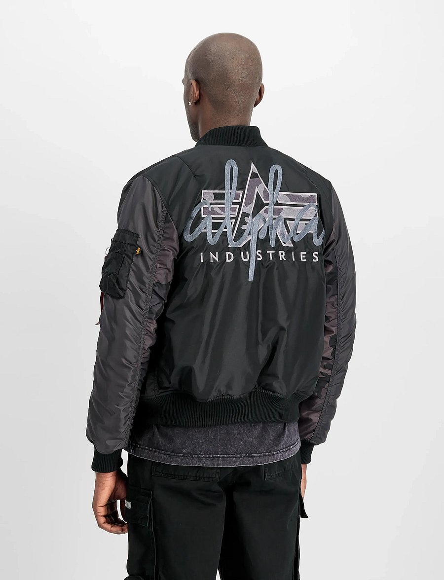Alpha Industries - MA-1 Camo Back Embroidery - sügisjoped - black - 3