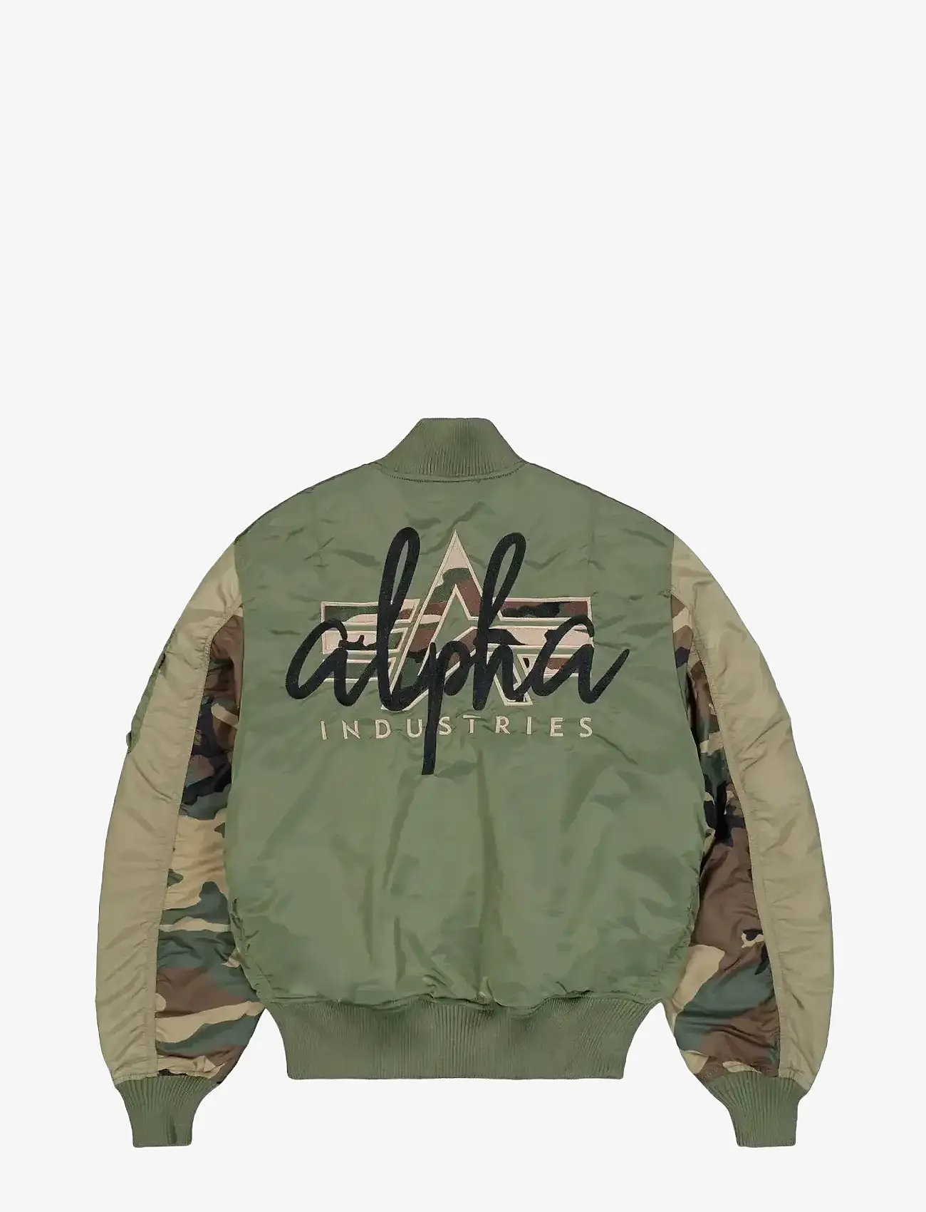 Alpha Industries - MA-1 Camo Back Embroidery - bomber jackets - sage-green - 2