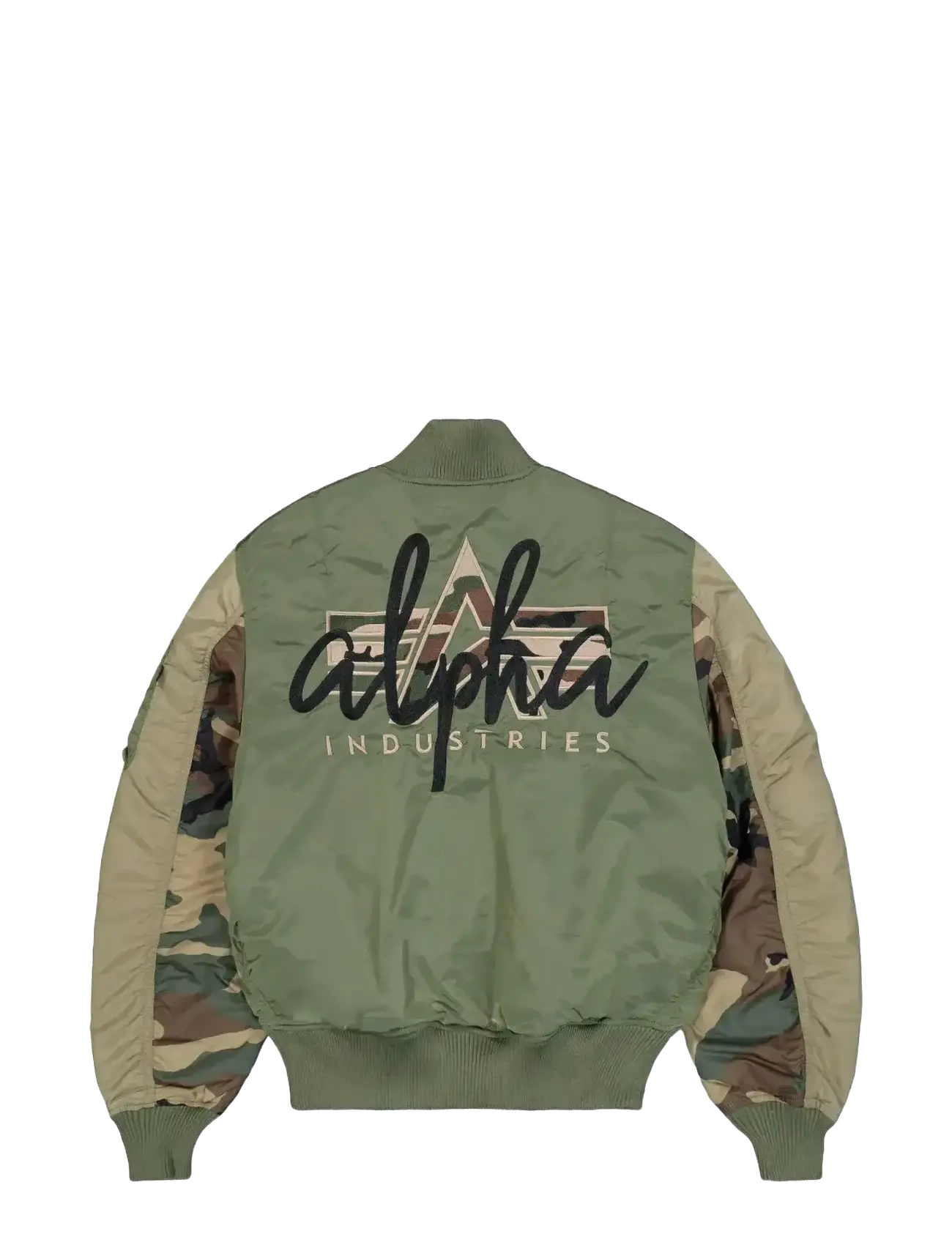 Alpha Industries - MA-1 Camo Back Embroidery - frühlingsjacken - sage-green - 2