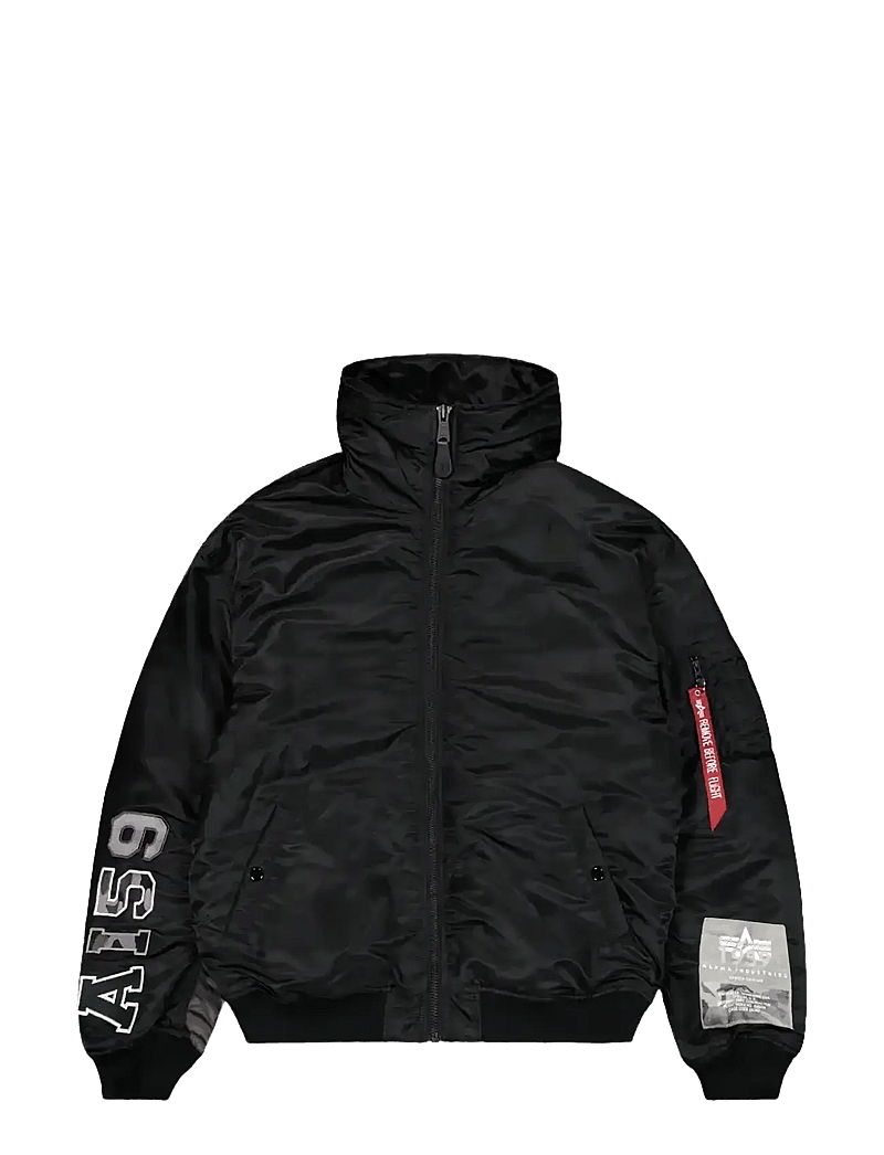 Alpha Industries - MA-1 Hooded Studio Jacket - efterårsjakker - black - 1