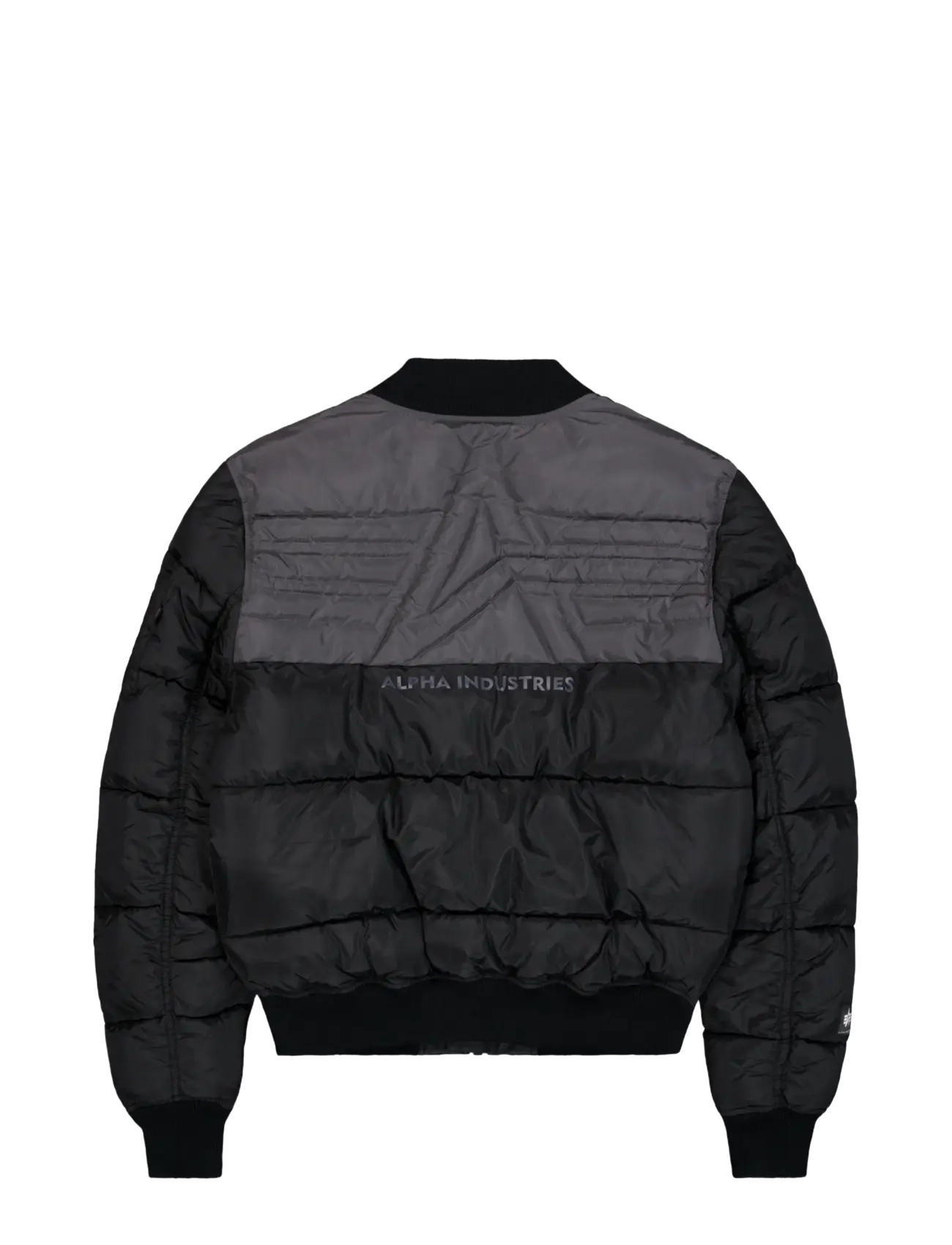Alpha Industries - MA-1 Logo Puffer - fall jackets - black - 2