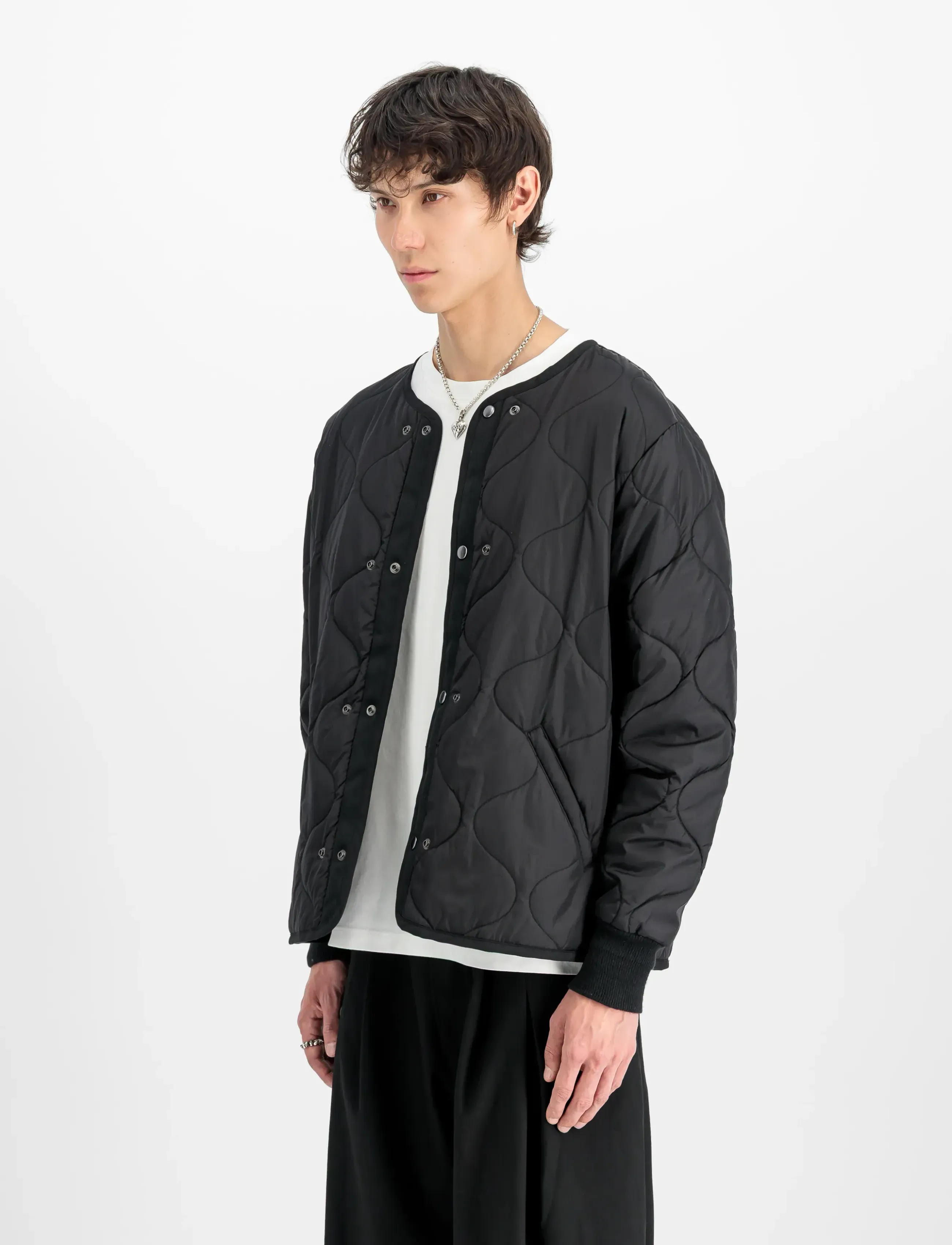 Alpha Industries Studio Liner, Mænd, Quiltet Liner Jakke, Sort, Str: XL
