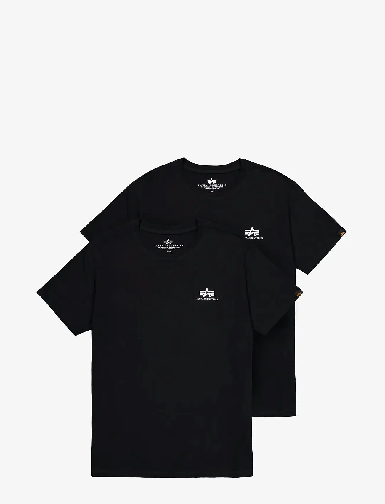 Alpha Industries - Basic T-Shirt SL 2 Pack - t-shirts - black - 1