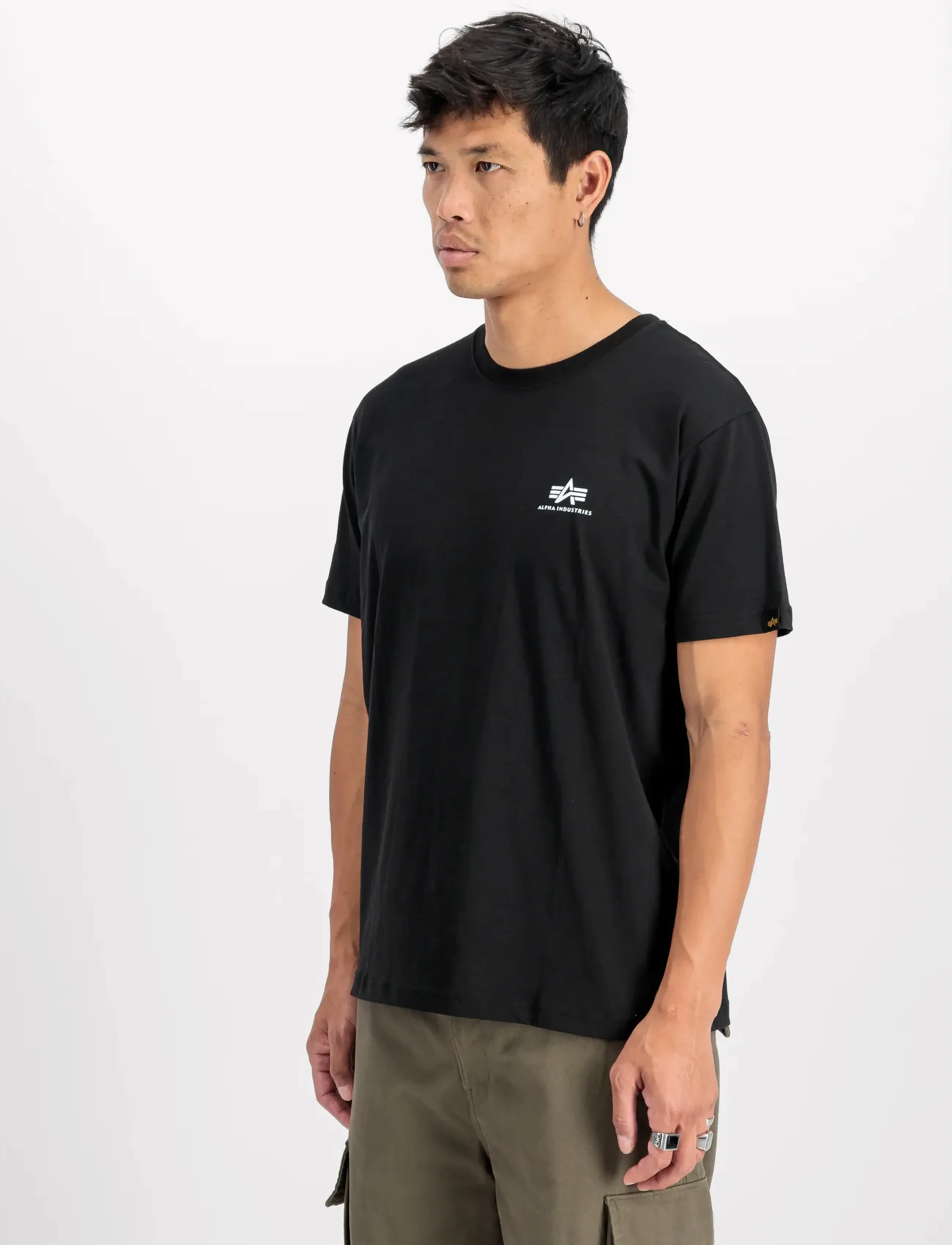 Alpha Industries Basic T-Shirt Sl 2 Pack, M, Black, T-Shirts > Kortærmede, Herre
