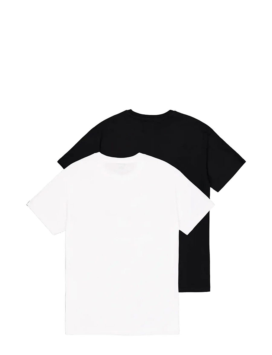 Alpha Industries - Basic T-Shirt SL 2 Pack - kortärmade t-shirts - black/white - 2